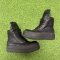 Rick Owens Triple Black Mega Bumper Geobasket Size 9