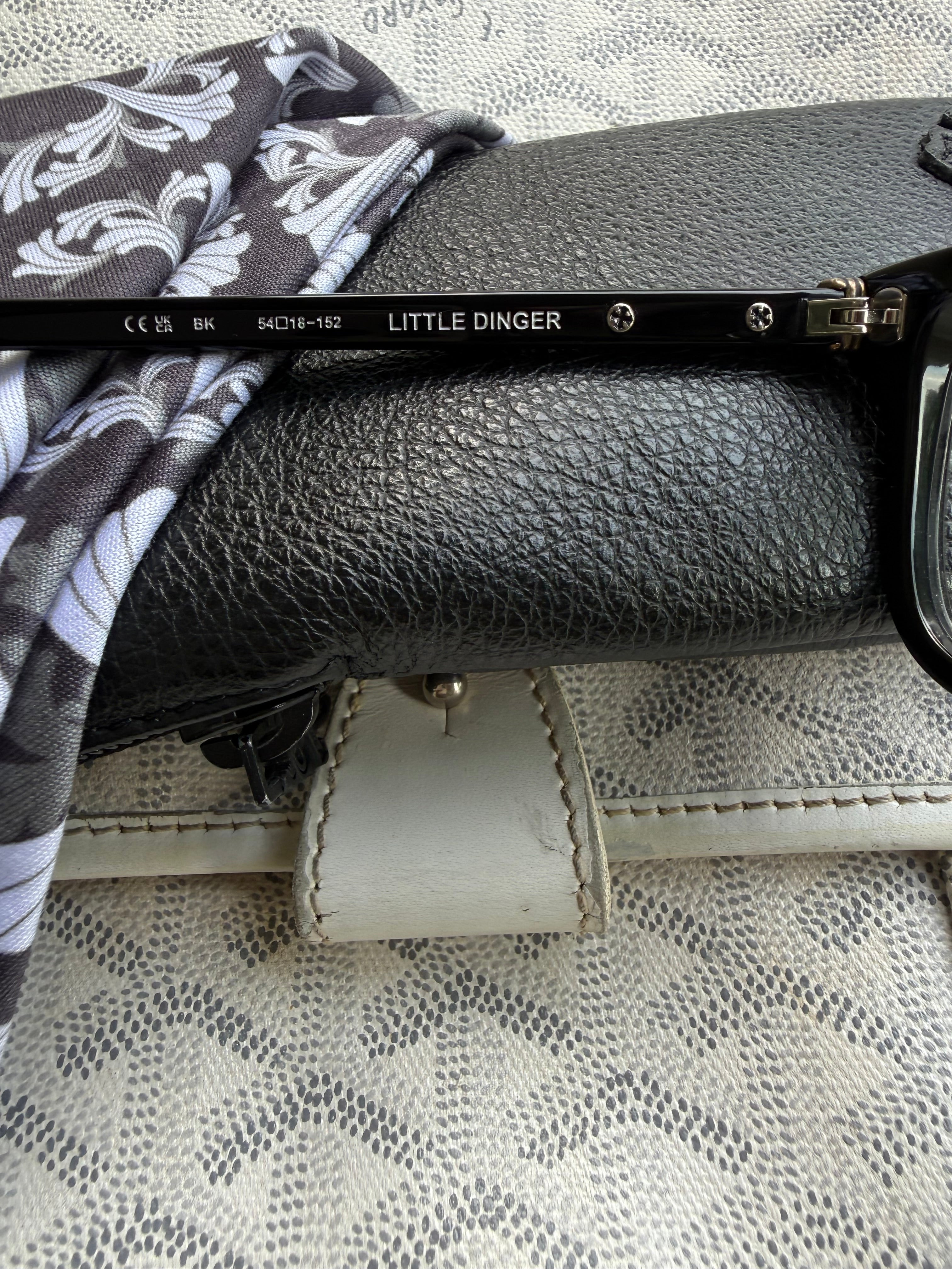 Chrome Hearts Black Little Dinger Glasses