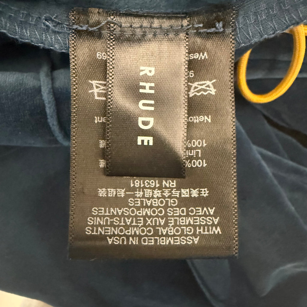 Rhude Velour Lounge Pant In Slate Sz Large