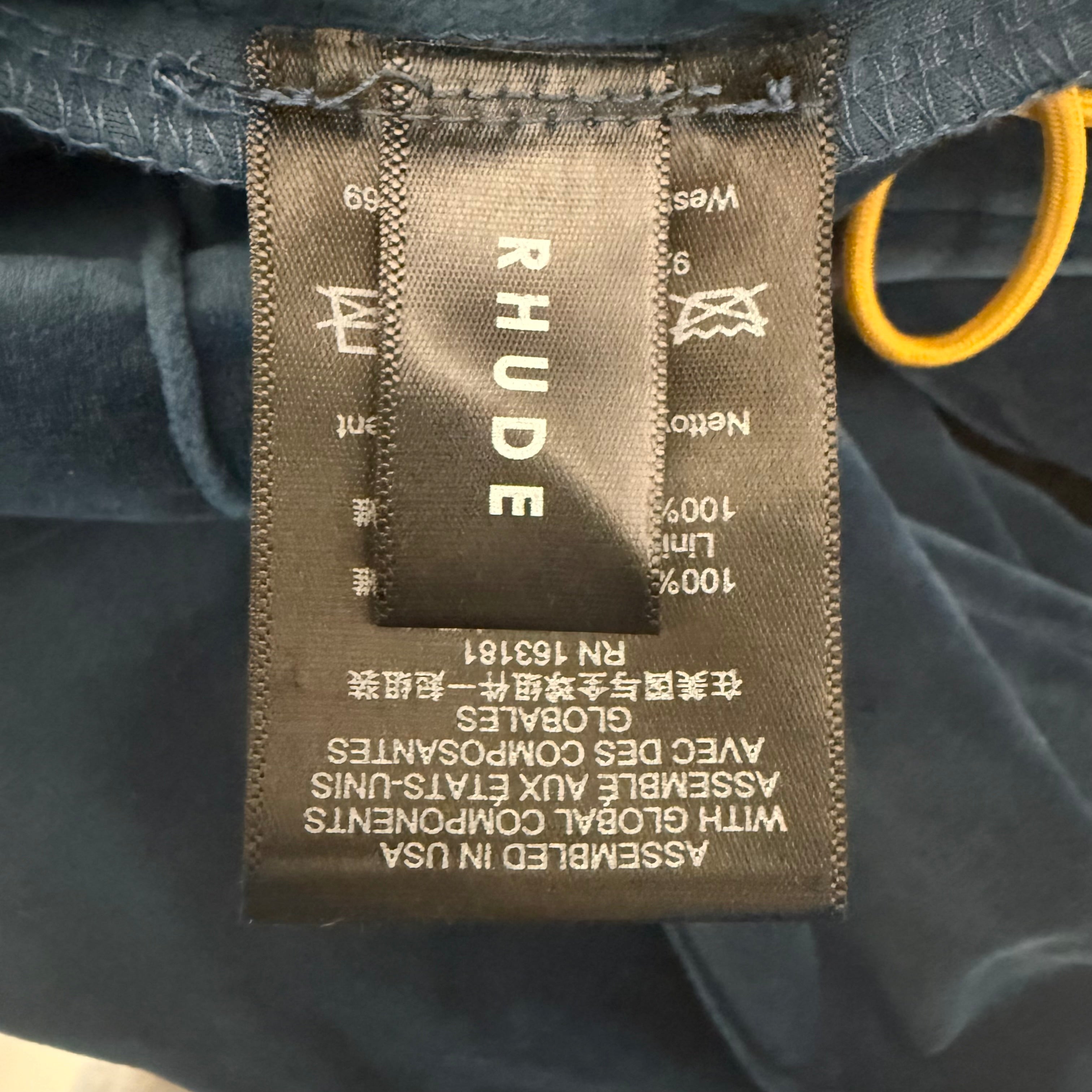 Rhude Velour Lounge Pant In Slate Sz Large