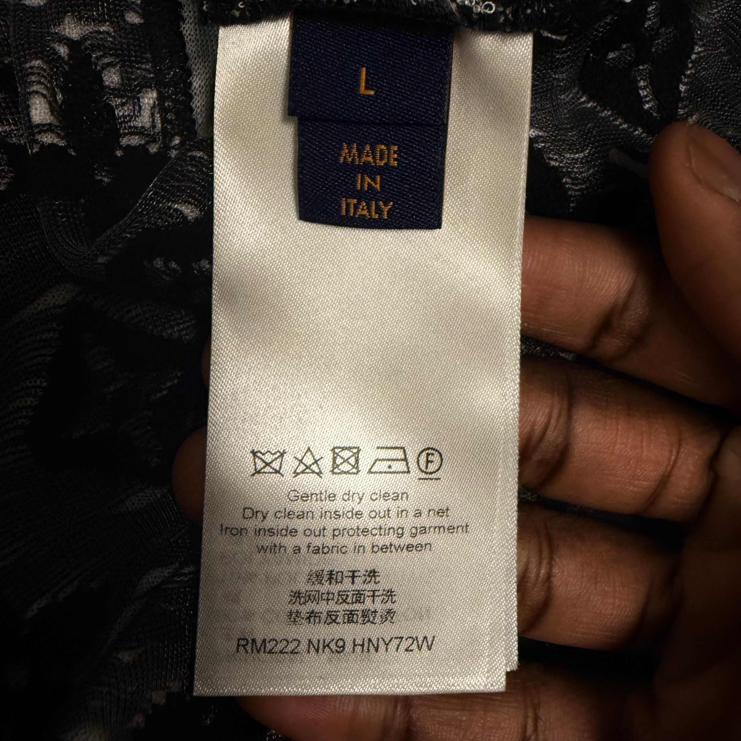 Louis Vuitton 2022 Black Monogram Shirt Sz Large