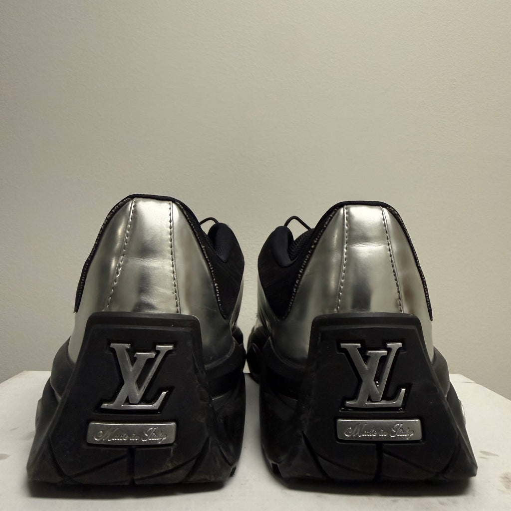 Louis Vuitton Millenium Silver Black Trainer Sz 10 (8.5 US)