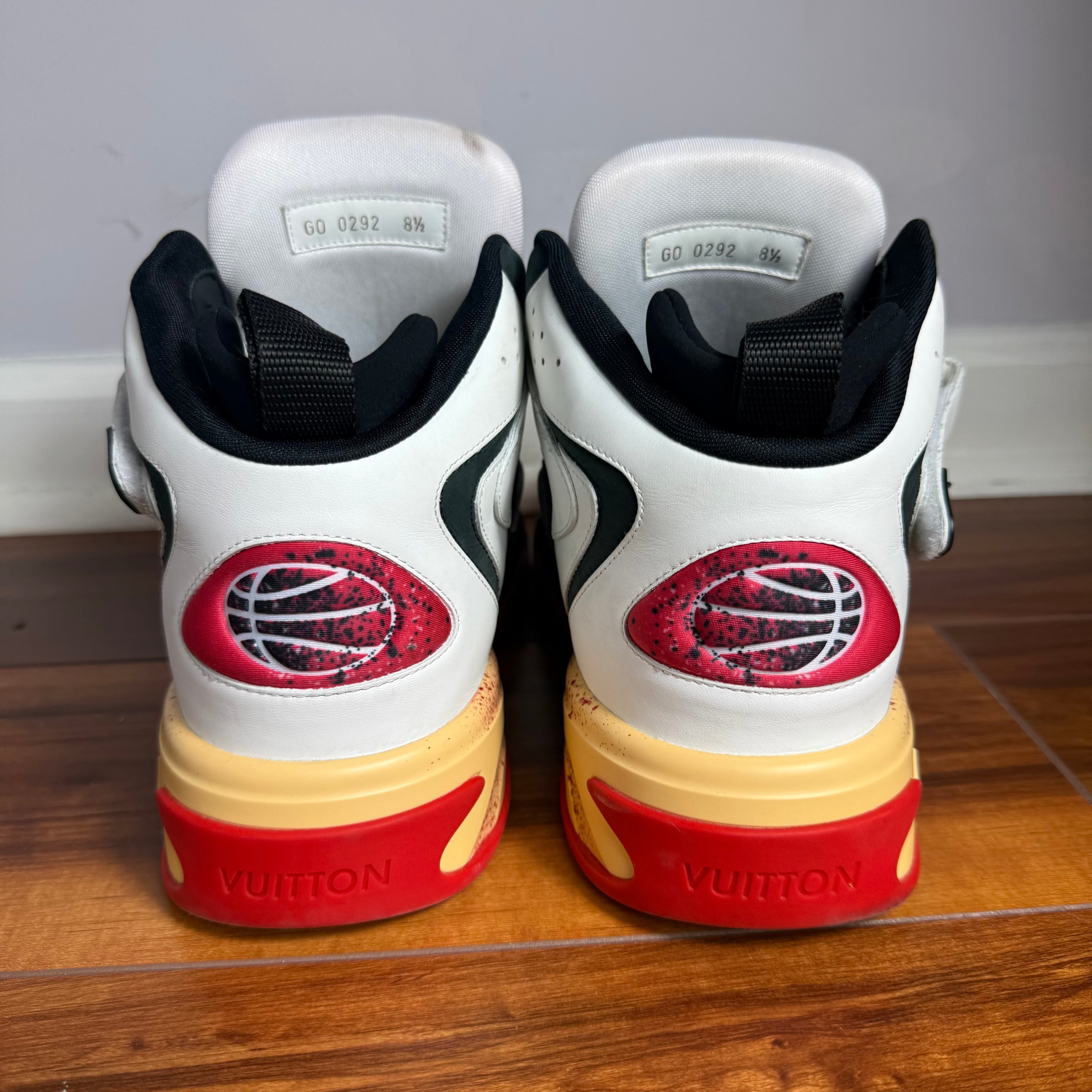 Louis Vuitton Red Trainer 2 Size 10.5 (8.5 LV)