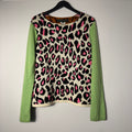 Comme Des Garcon Homme Plus Leopard Knit Sweater