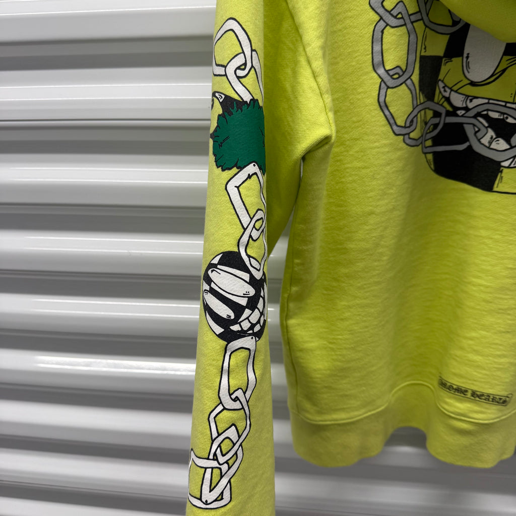 Chrome Hearts Matty Boy Green Chainlink Hoodie Size Medium