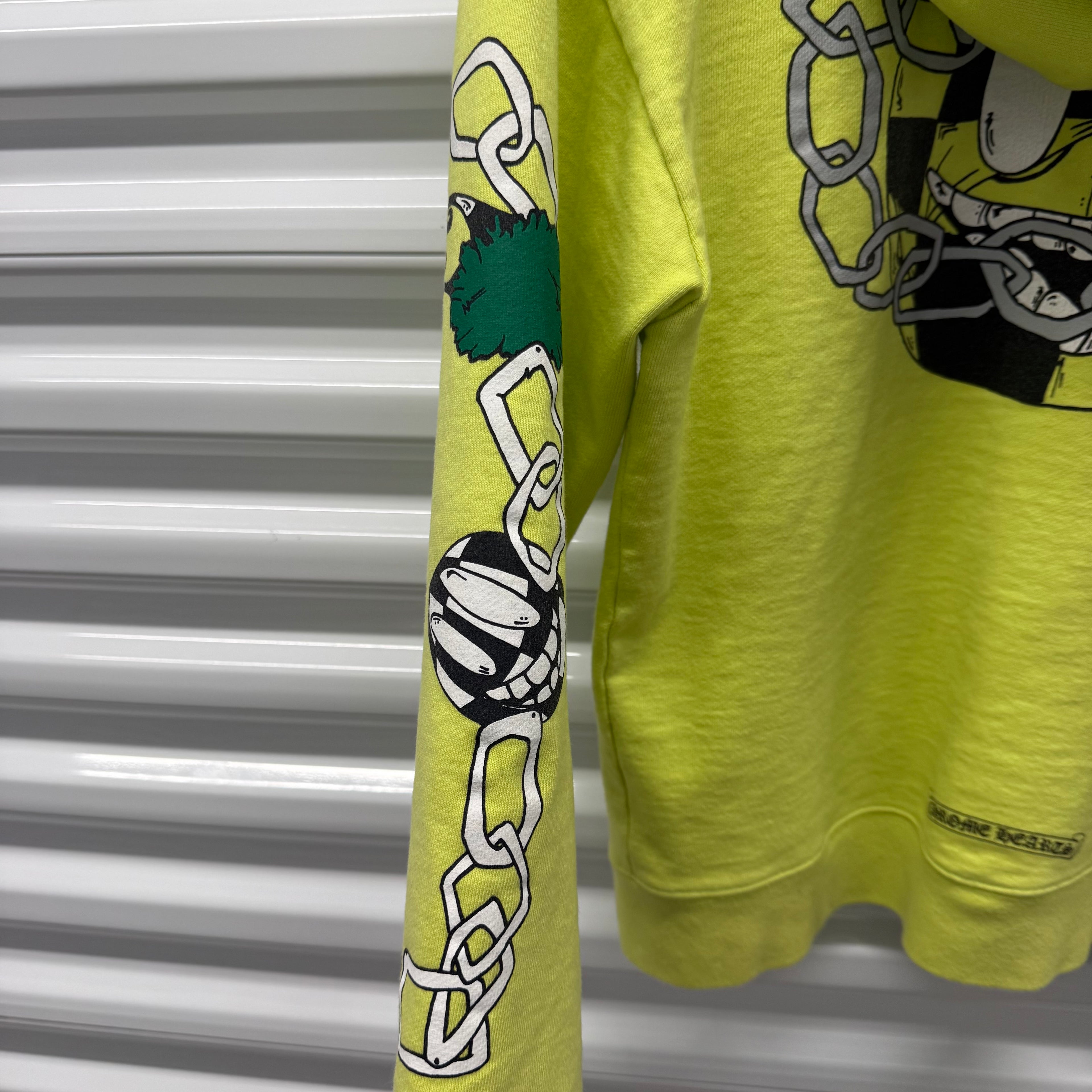Chrome Hearts Matty Boy Green Chainlink Hoodie Size Medium