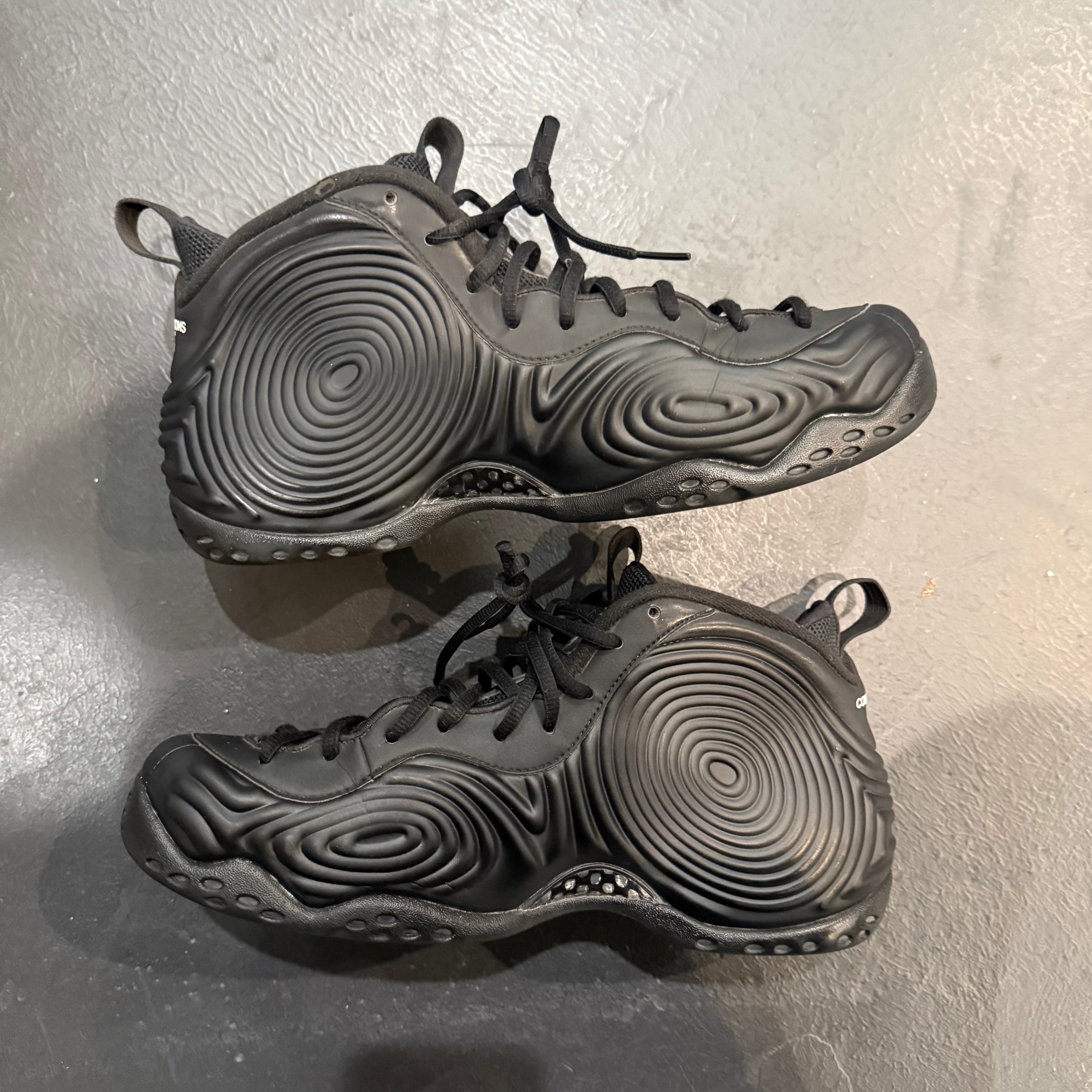 Comme Des Garcon Black Foamposite Size 10