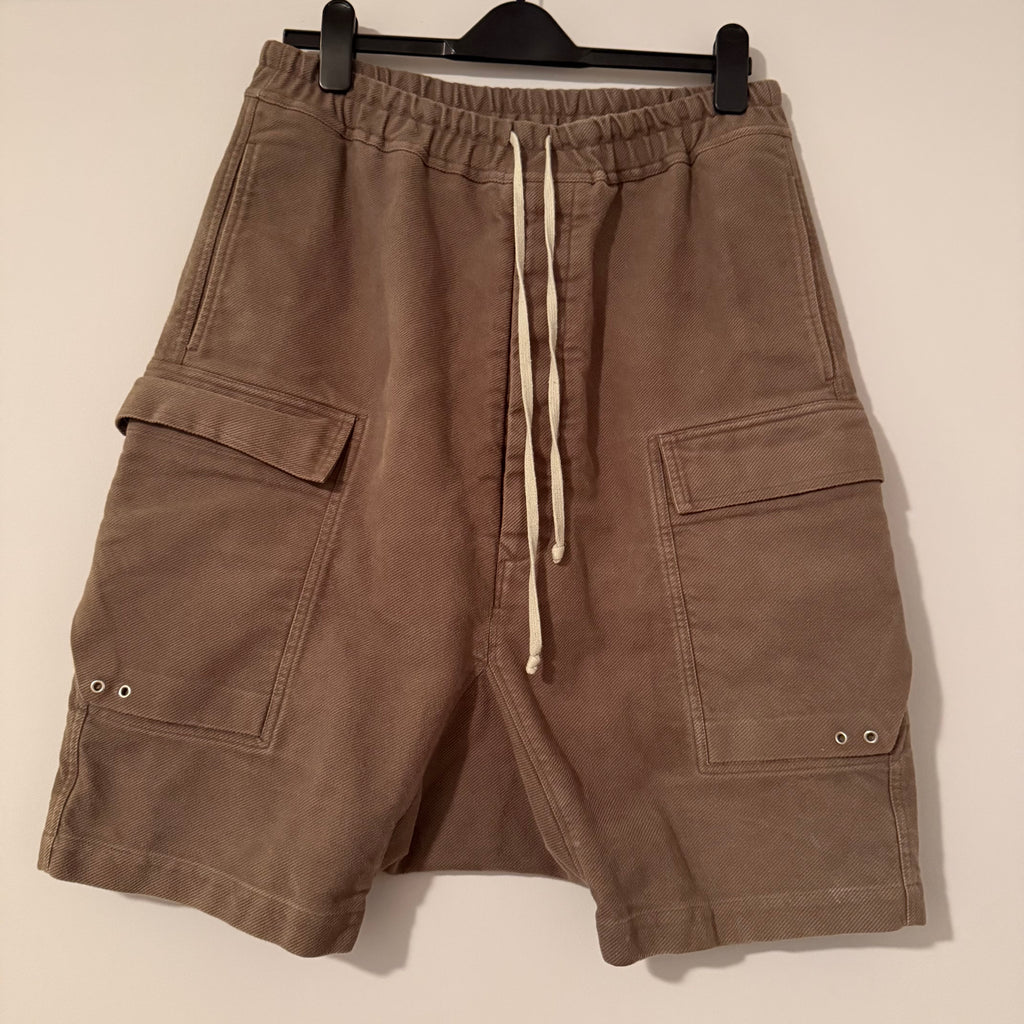 Rick Owens Pod Cargo Shorts Dust Size 34