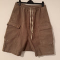 Rick Owens Pod Cargo Shorts Dust Size 34