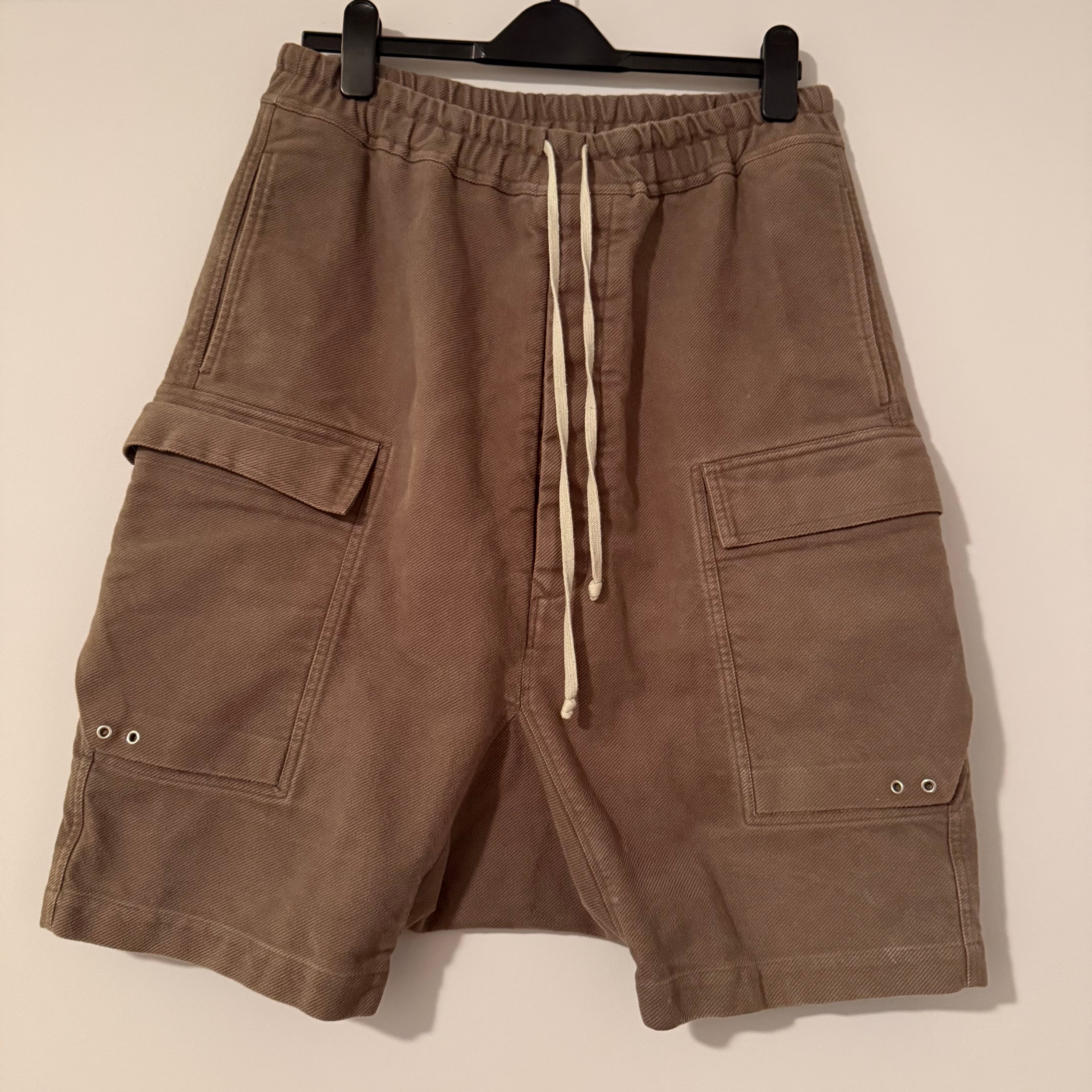 Rick Owens Pod Cargo Shorts Dust Size 34