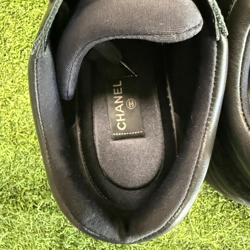Chanel Triple Black Trainer Size 11 (44)