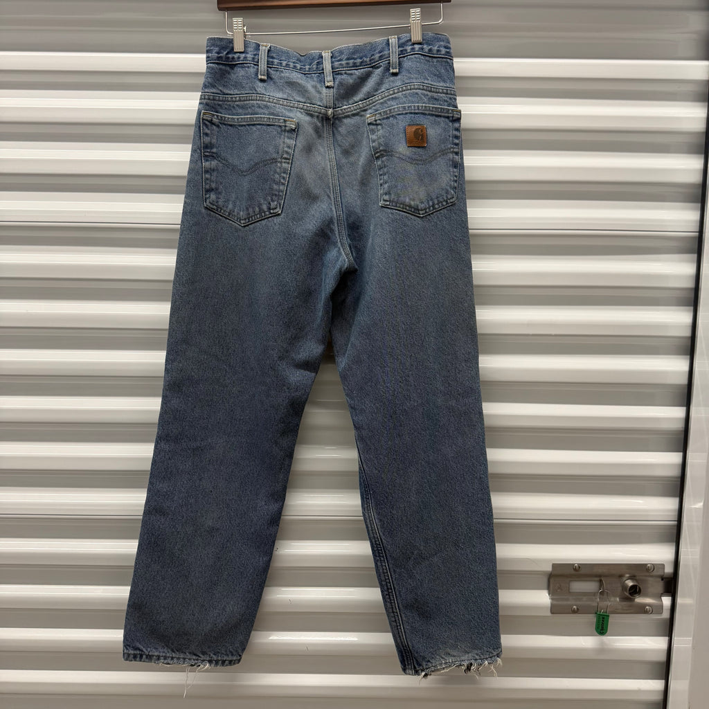 Vintage Carhartt Denim Plaid Size 32