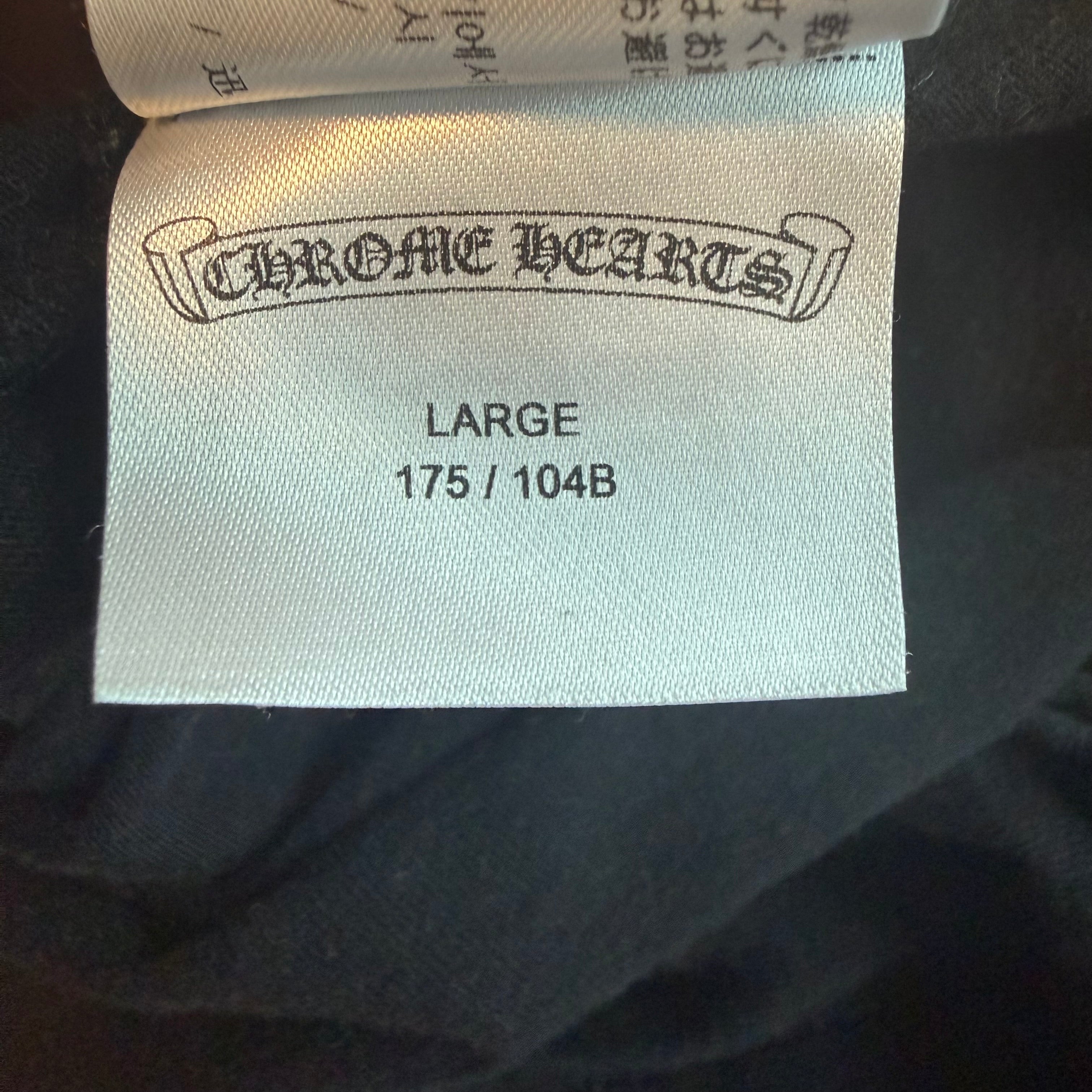 Chrome Hearts Black Fuck You Scroll Shirt Sz Large