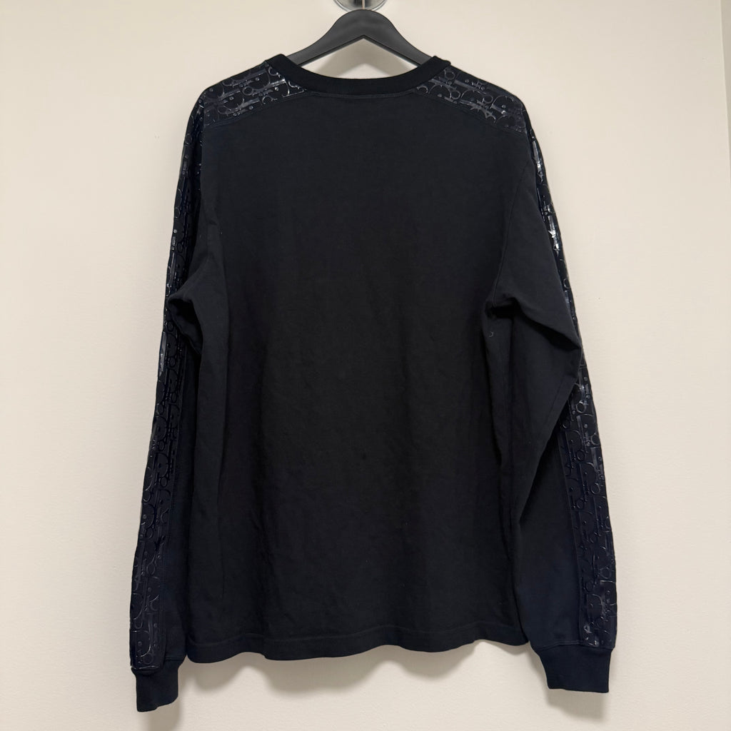 Dior Navy Oblique Sleeve Longsleeve Sz XL