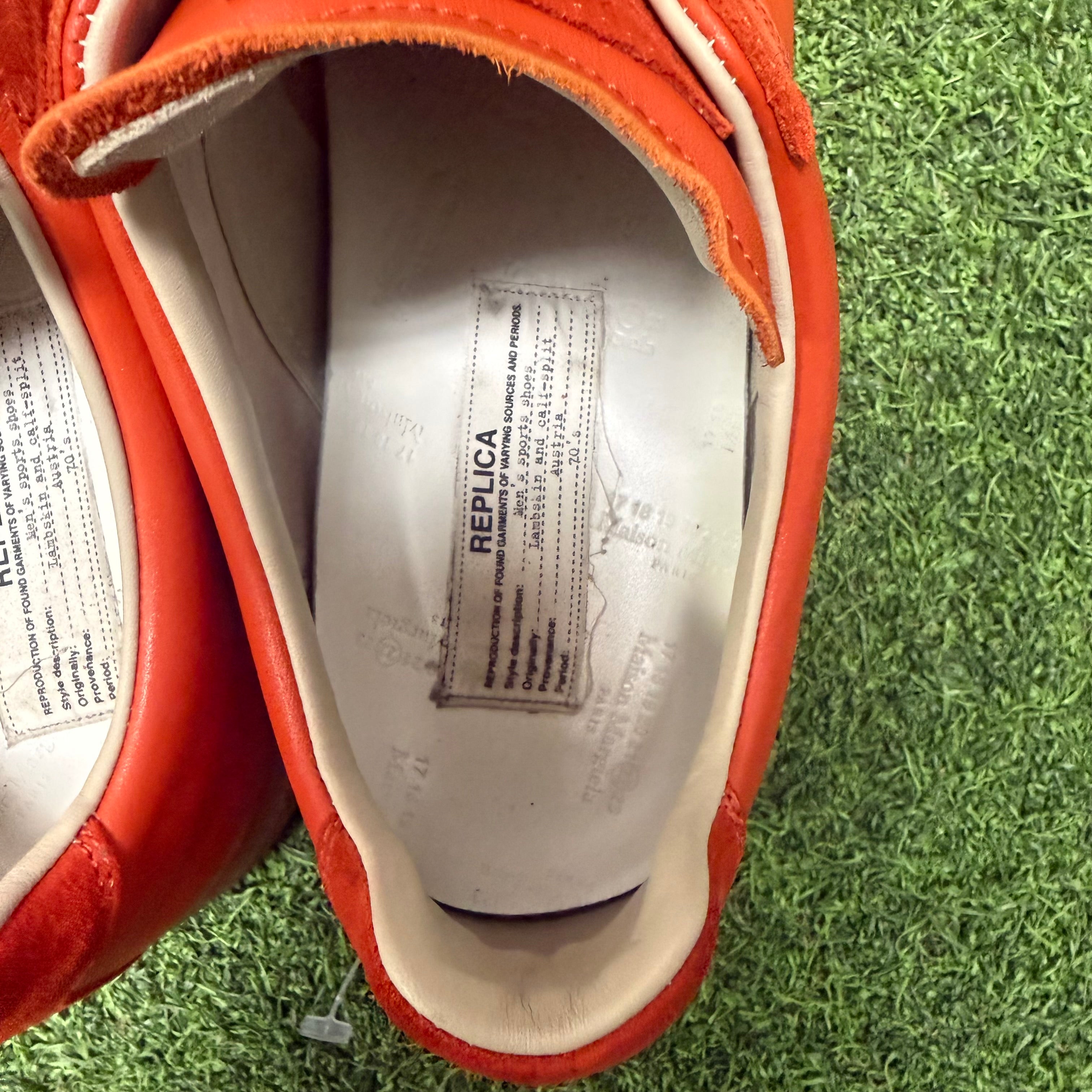 Maison Margiela Orange Replica Gats Size 12