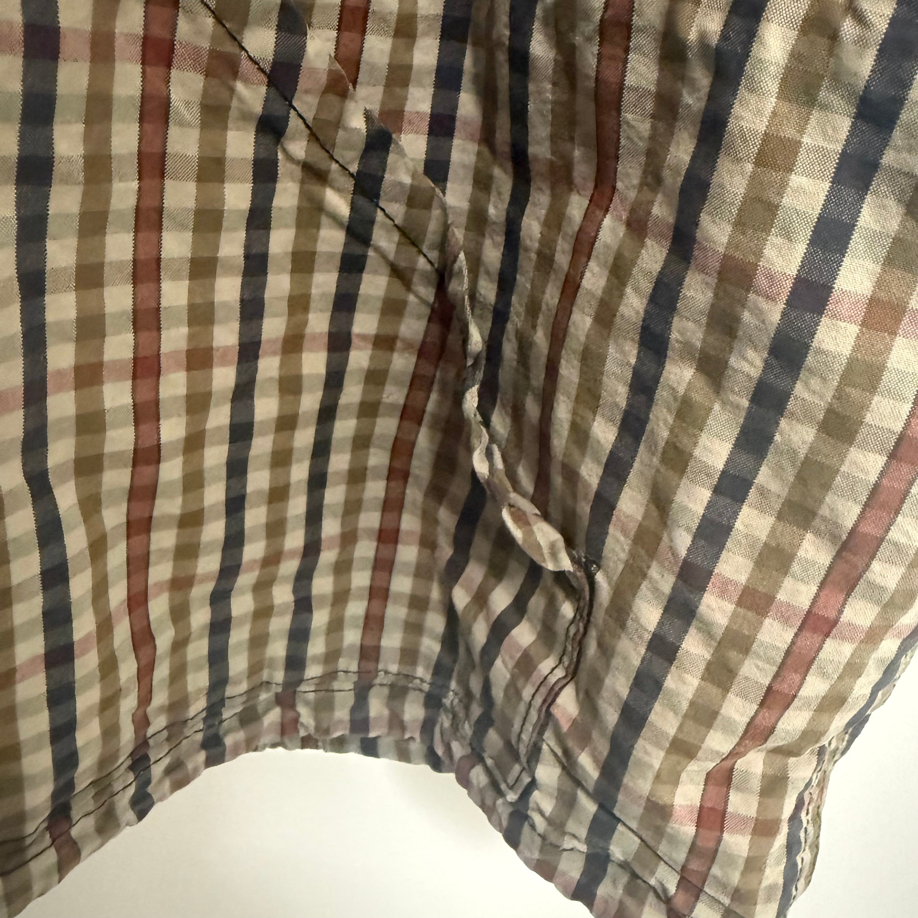 Gallery Dept French Riley Anorak Plaid Print Coat Sz Large