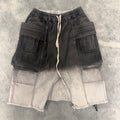 Rick Owens Black Gradient Creatch Shorts Size Small