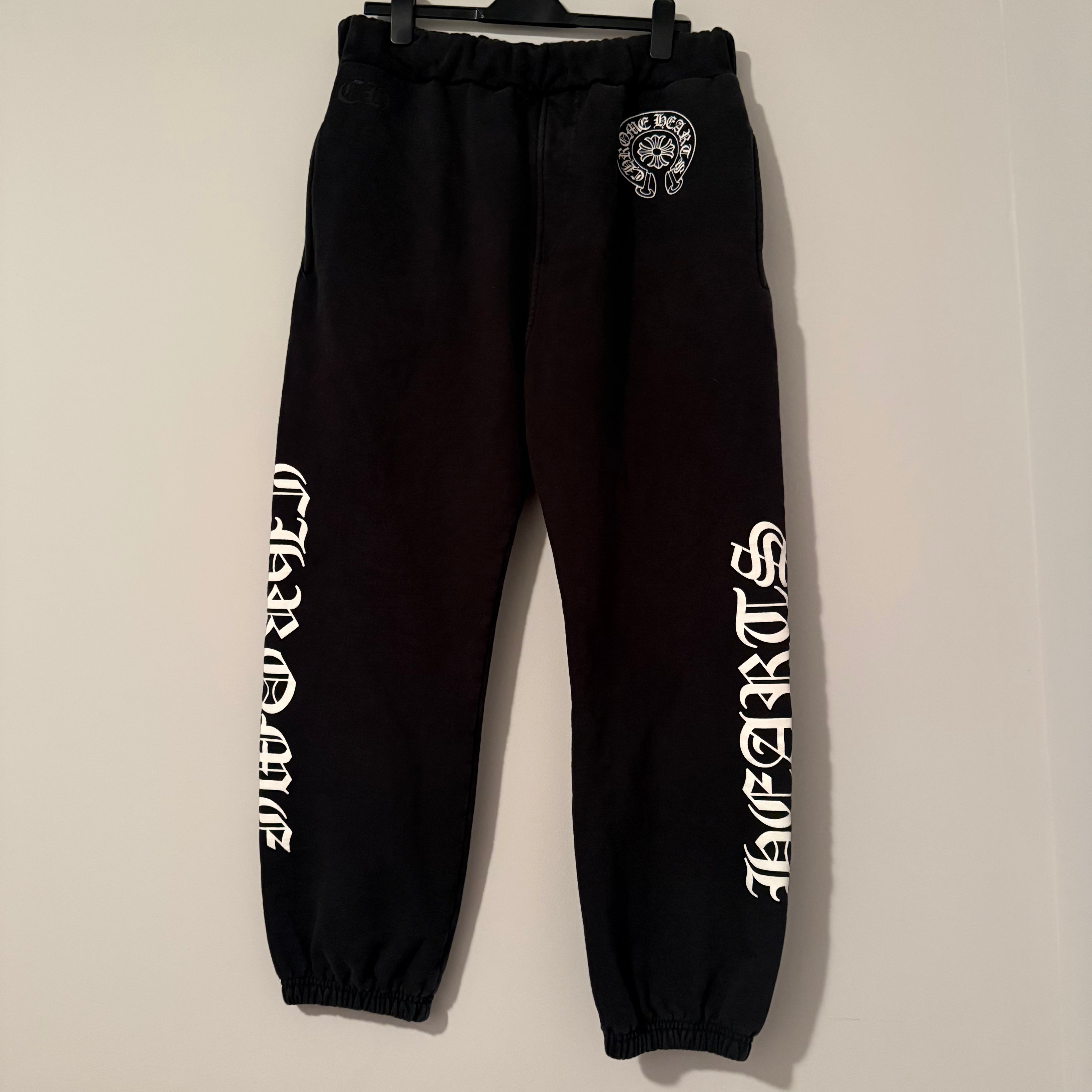 Chrome Hearts Black Horseshoe Sweatpants Size Large