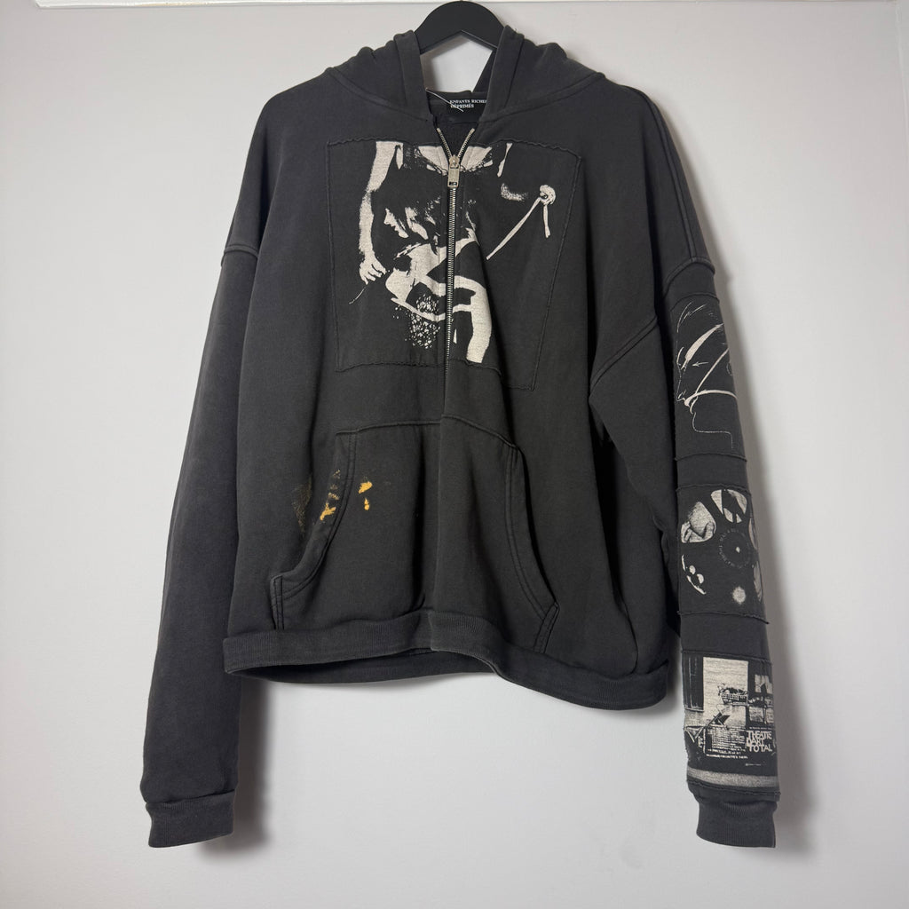 Enfants Riches Deprimes Black Asphyxiation Zip Up Size Medium
