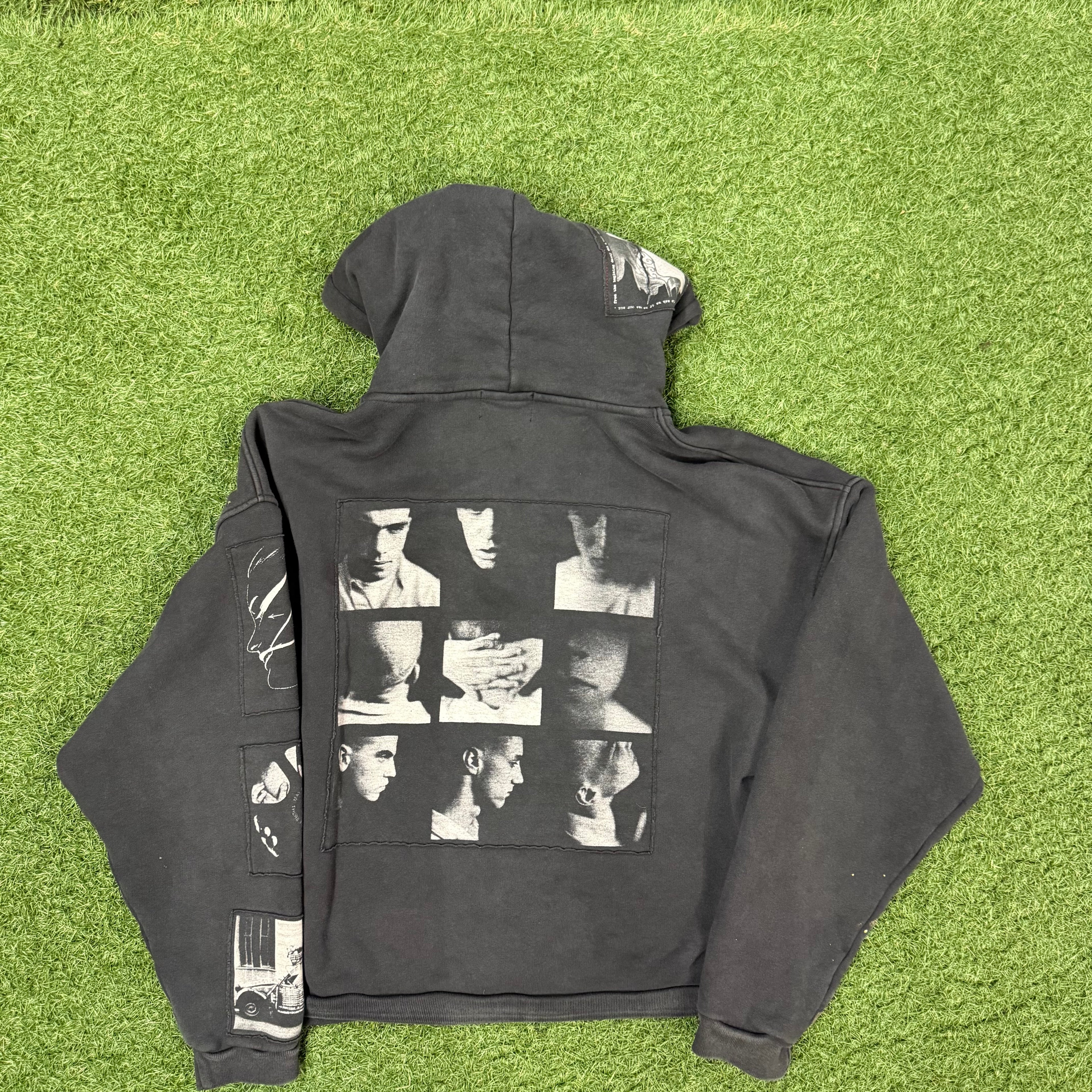 Enfants Riches Deprimes Black Asphyxiation Zip Up Size Medium