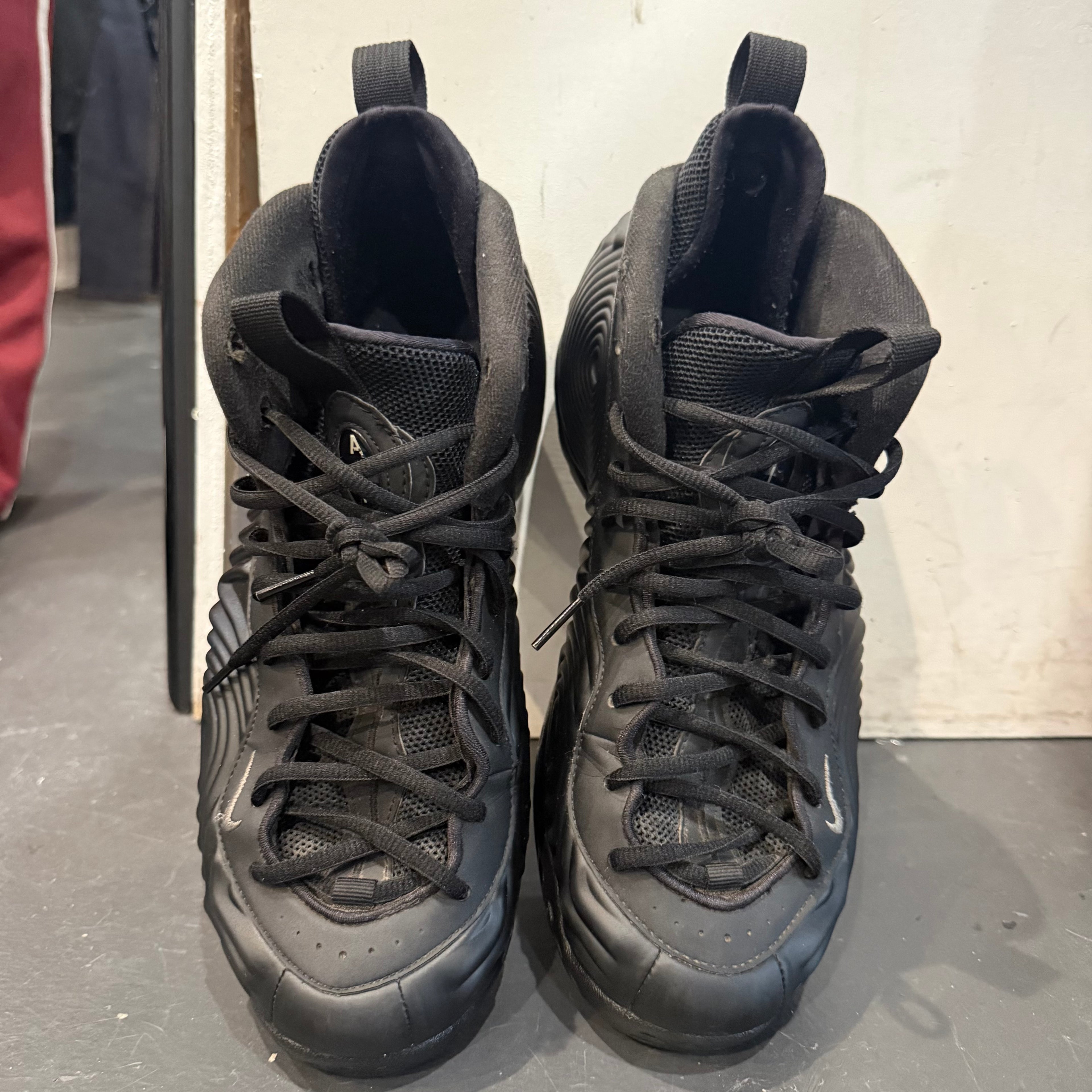 Comme Des Garcon Black Foamposite Size 10