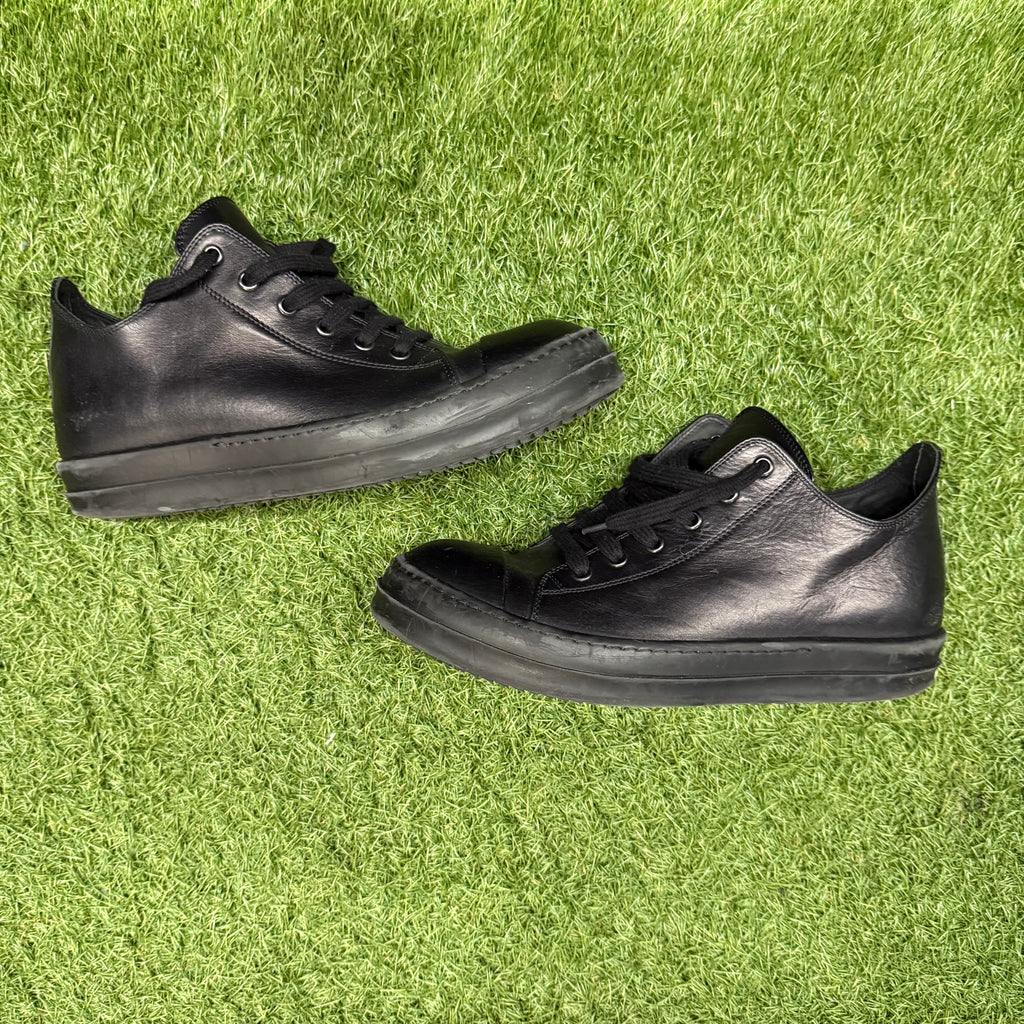 Rick Owens Ramones Low Triple Black Size 8 (41)