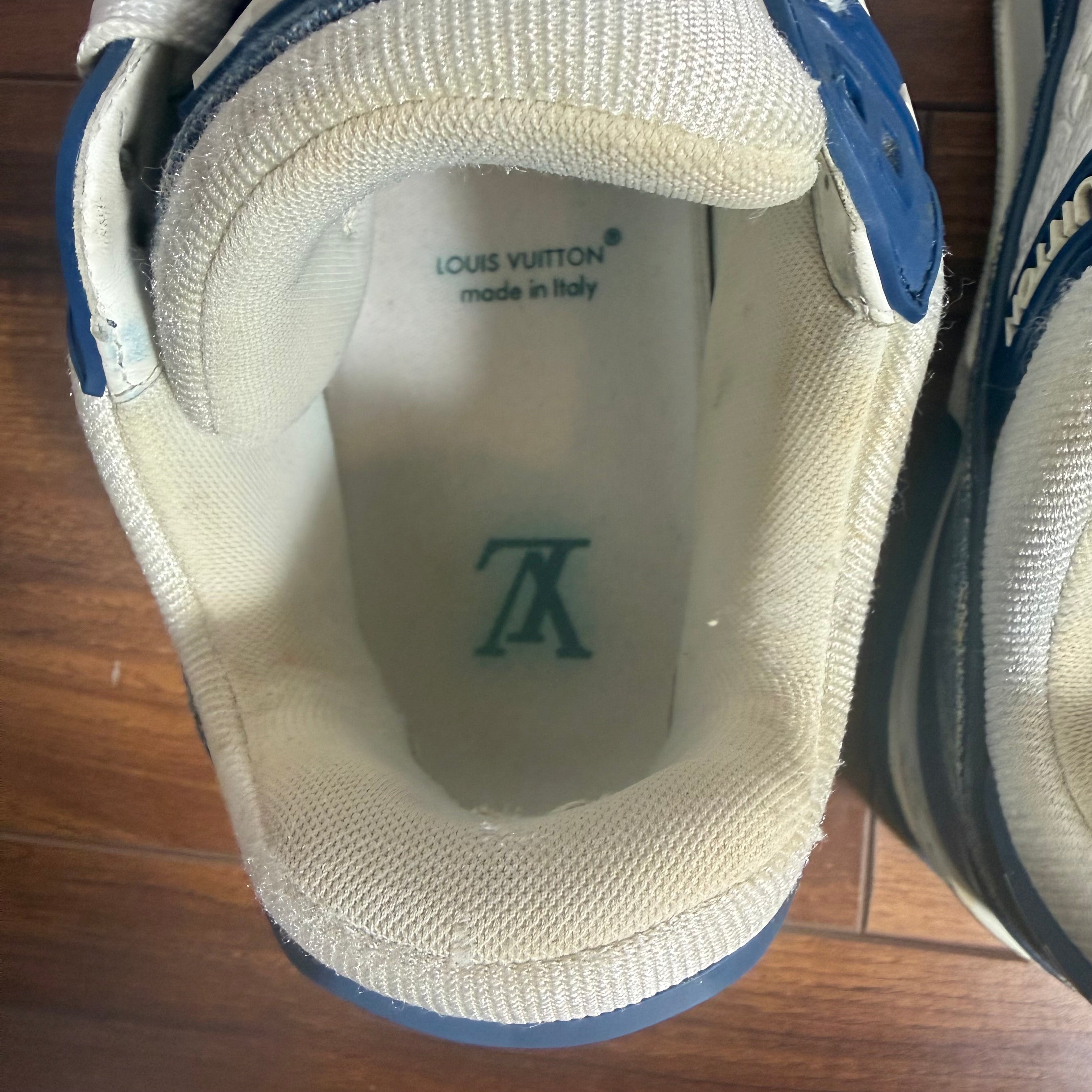 Louis Vuitton Blue Denim Monogram Trainer Size 9 (7 LV)