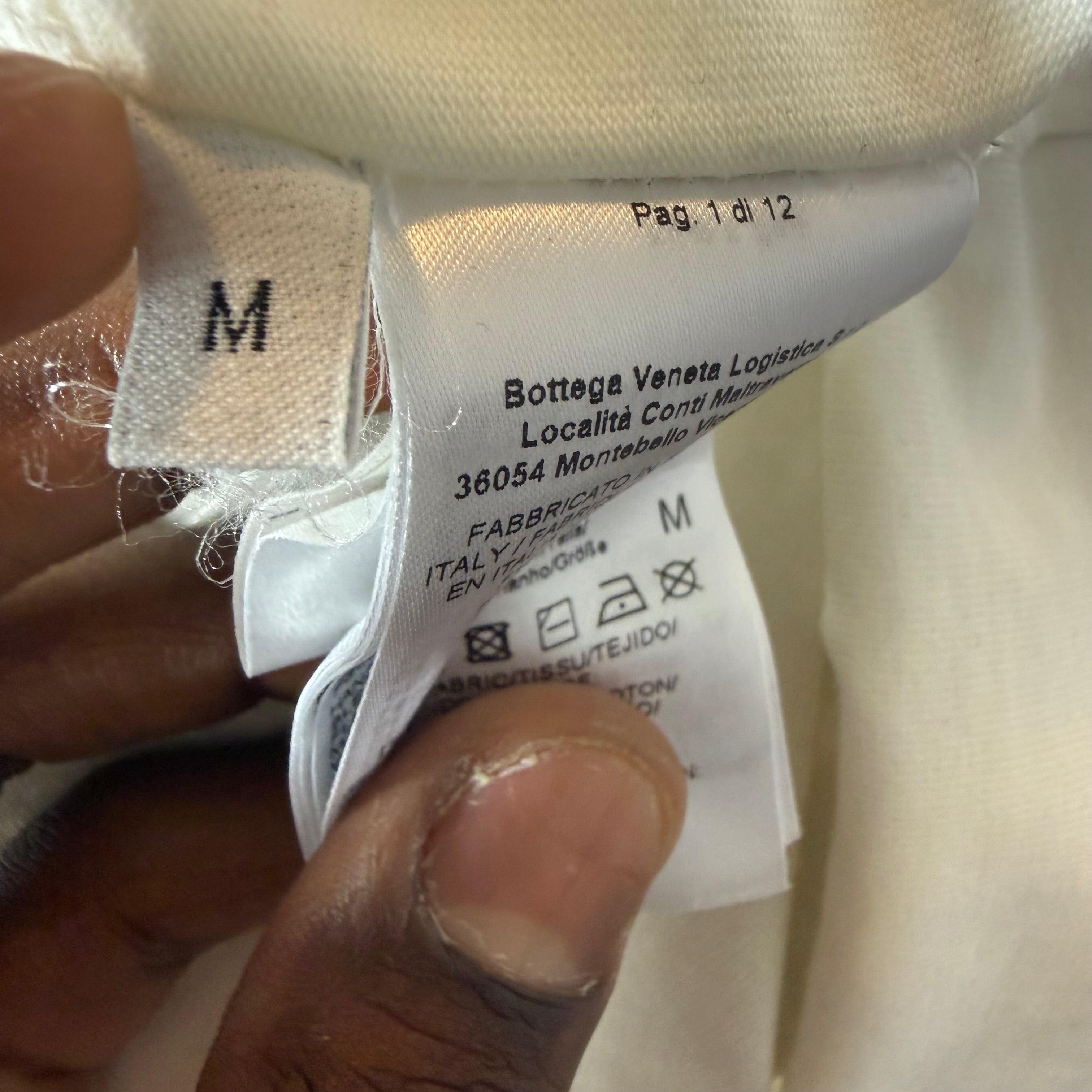 Bottega Veneta Pima Cotton Shirt Size Medium