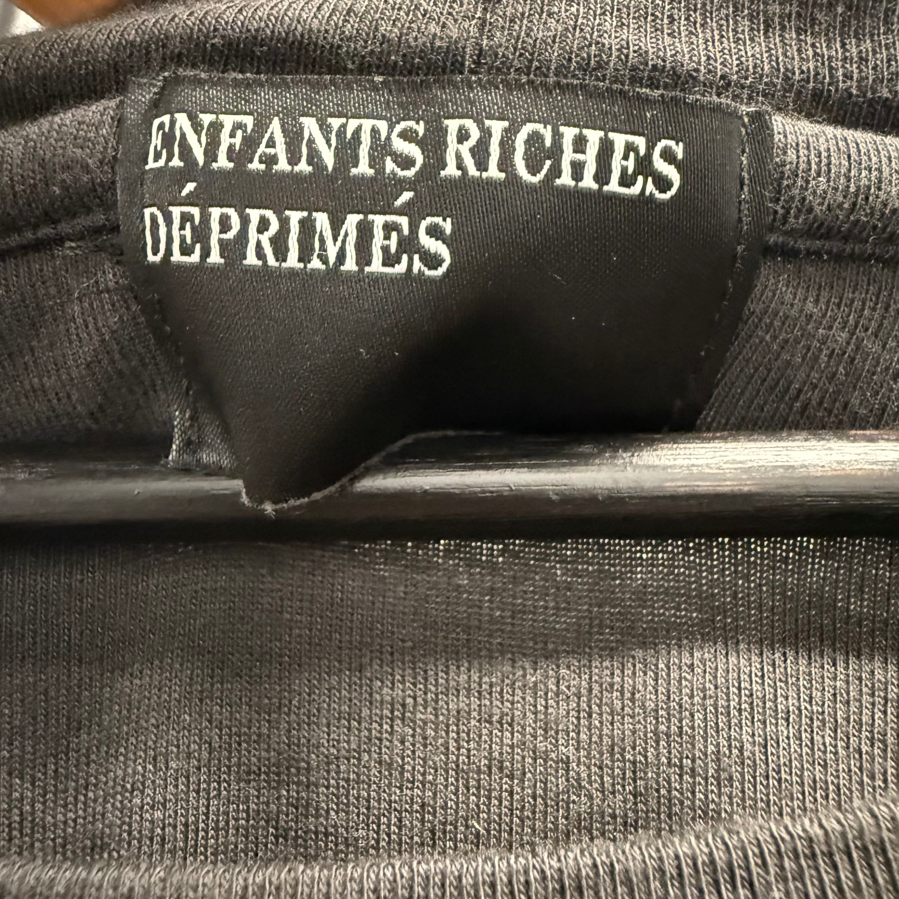 Enfants Riches Deprimes ‚Women In Tears’ Raglan Shirt Black Size Large
