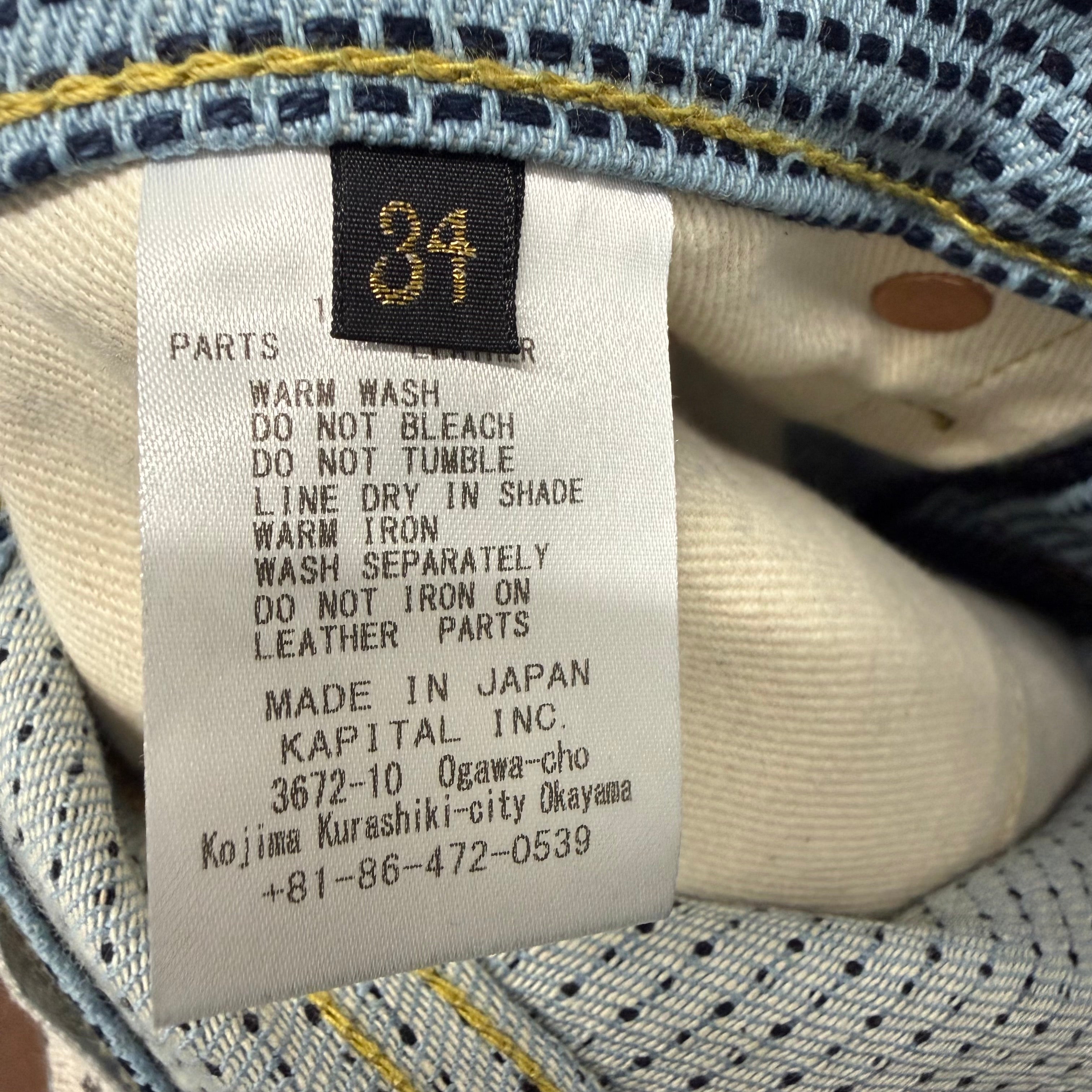 Kapital Century Denim Blue Size 34