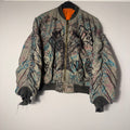 Mowalola Green Graffiti Bomber Size Small