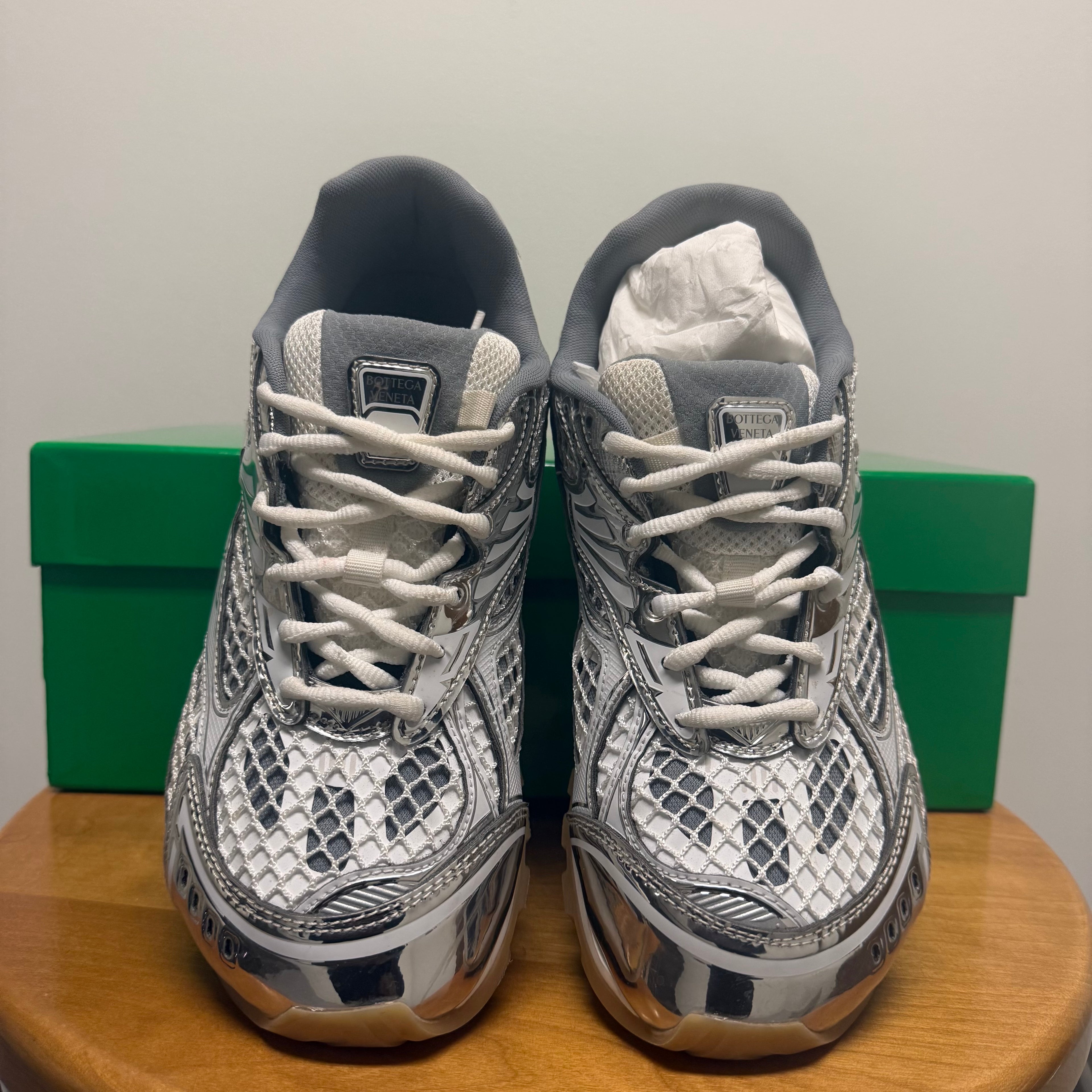 Bottega Orbit Sneaker Silver/Gum Sz 7