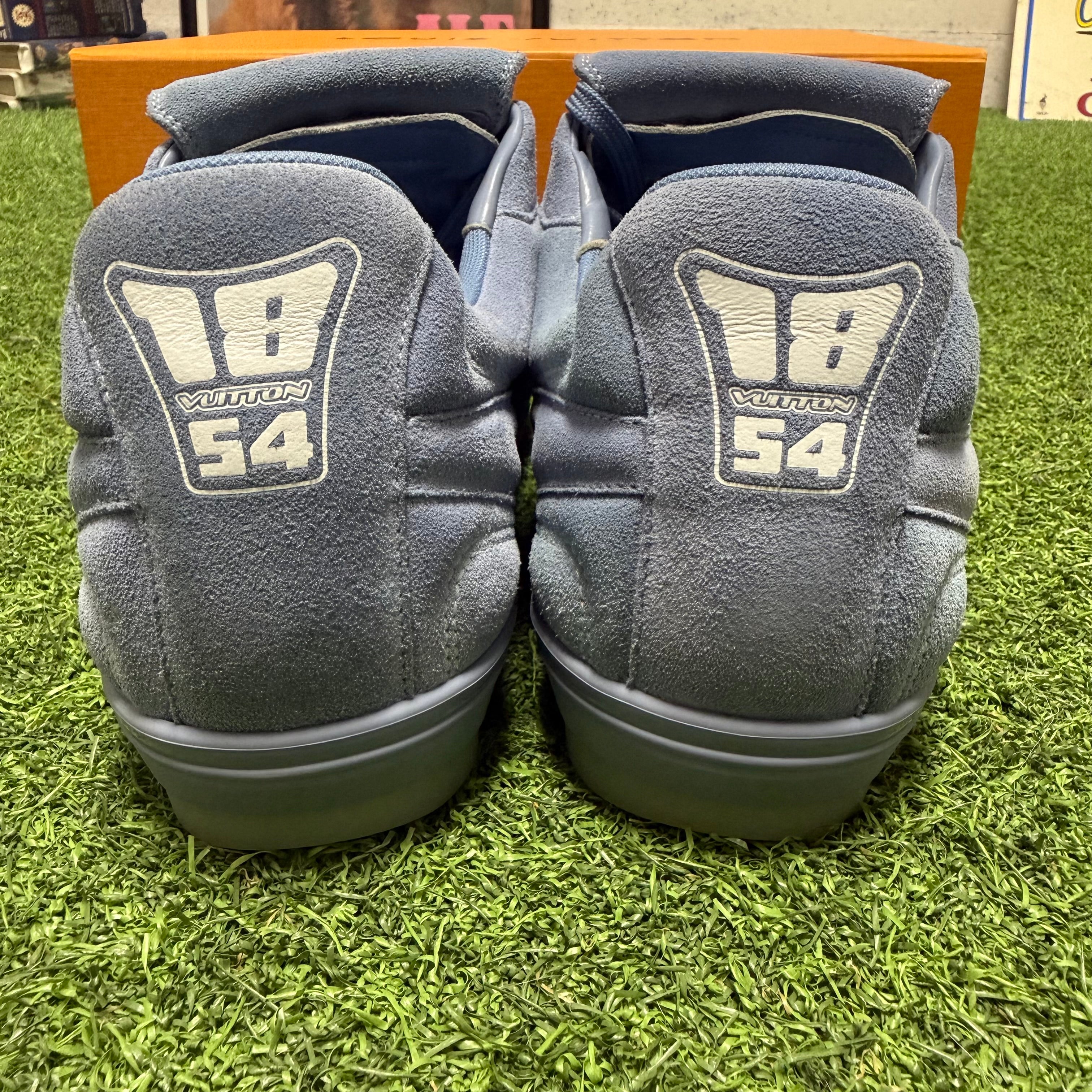 Louis Vuitton Blue Footprint Sneaker Size 9 US (7 LV)