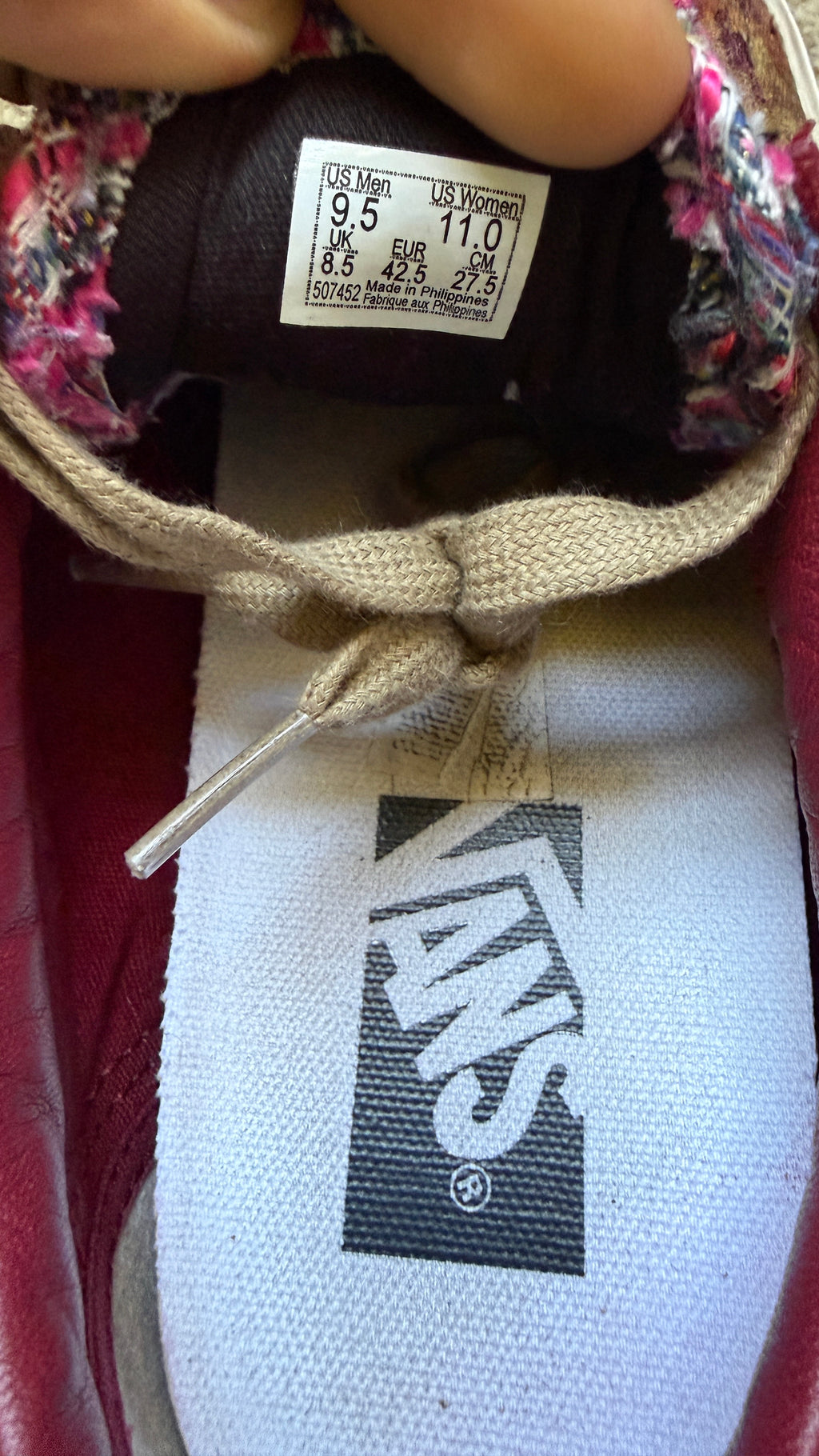 Vans Old Skool 36 Souvenir Size 9.5