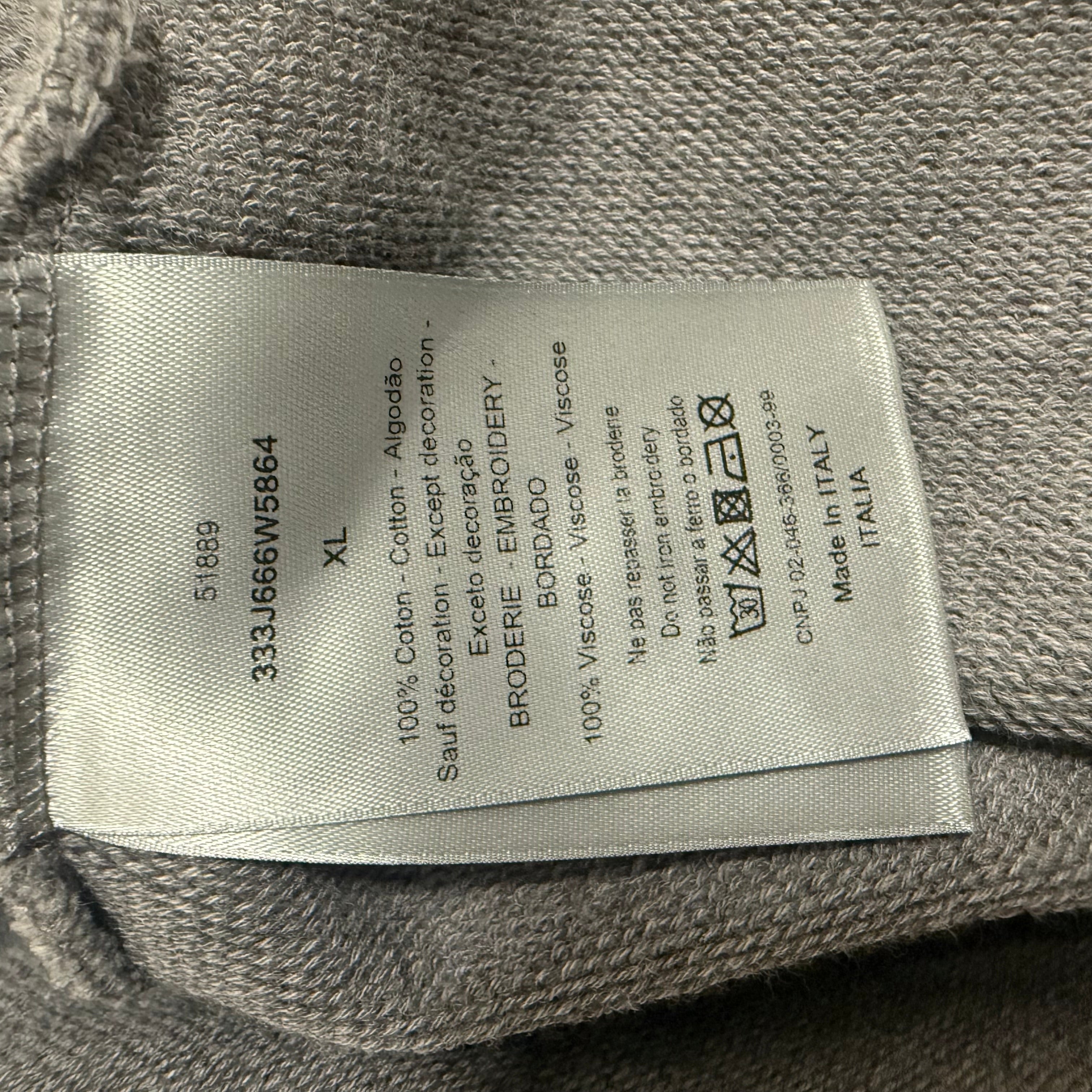 Dior Homme Forever Young Dior by Dior Jumper Sweater Grey Sz XL