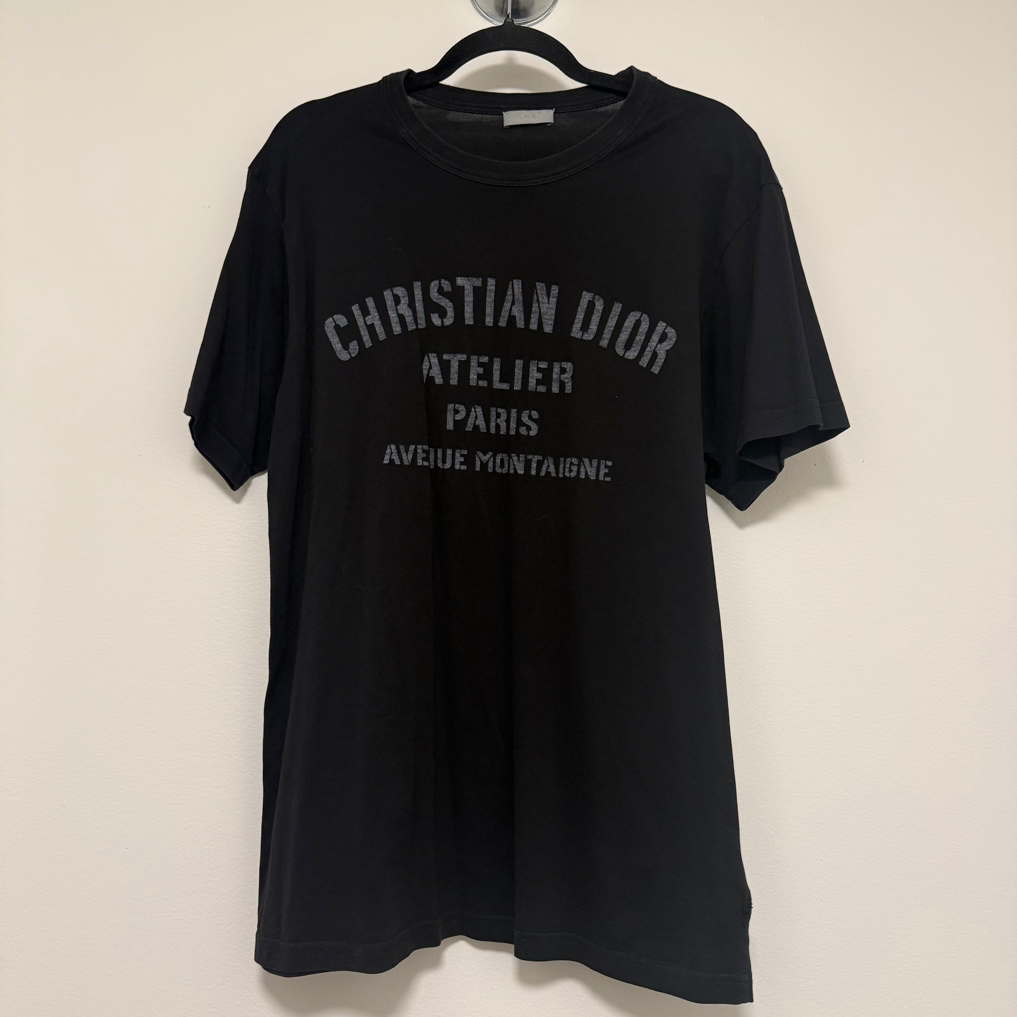 Dior Atelier Black T-Shirt Sz Large