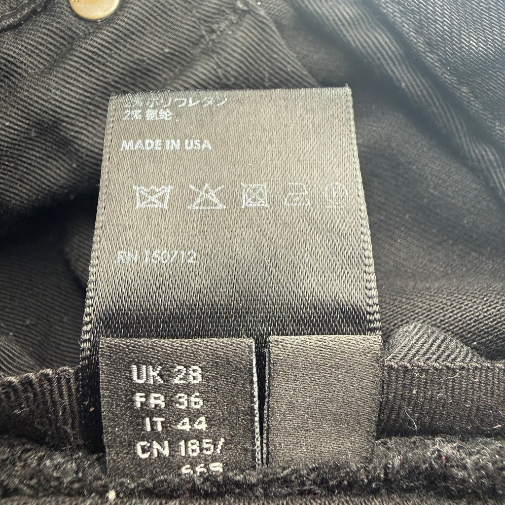 Amiri MX1 Bandana Black Denim Jeans Size 28
