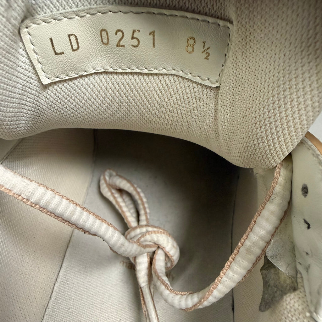 Louis Vuitton Tan Silver Trainer Sz 10 (8.5 LV)