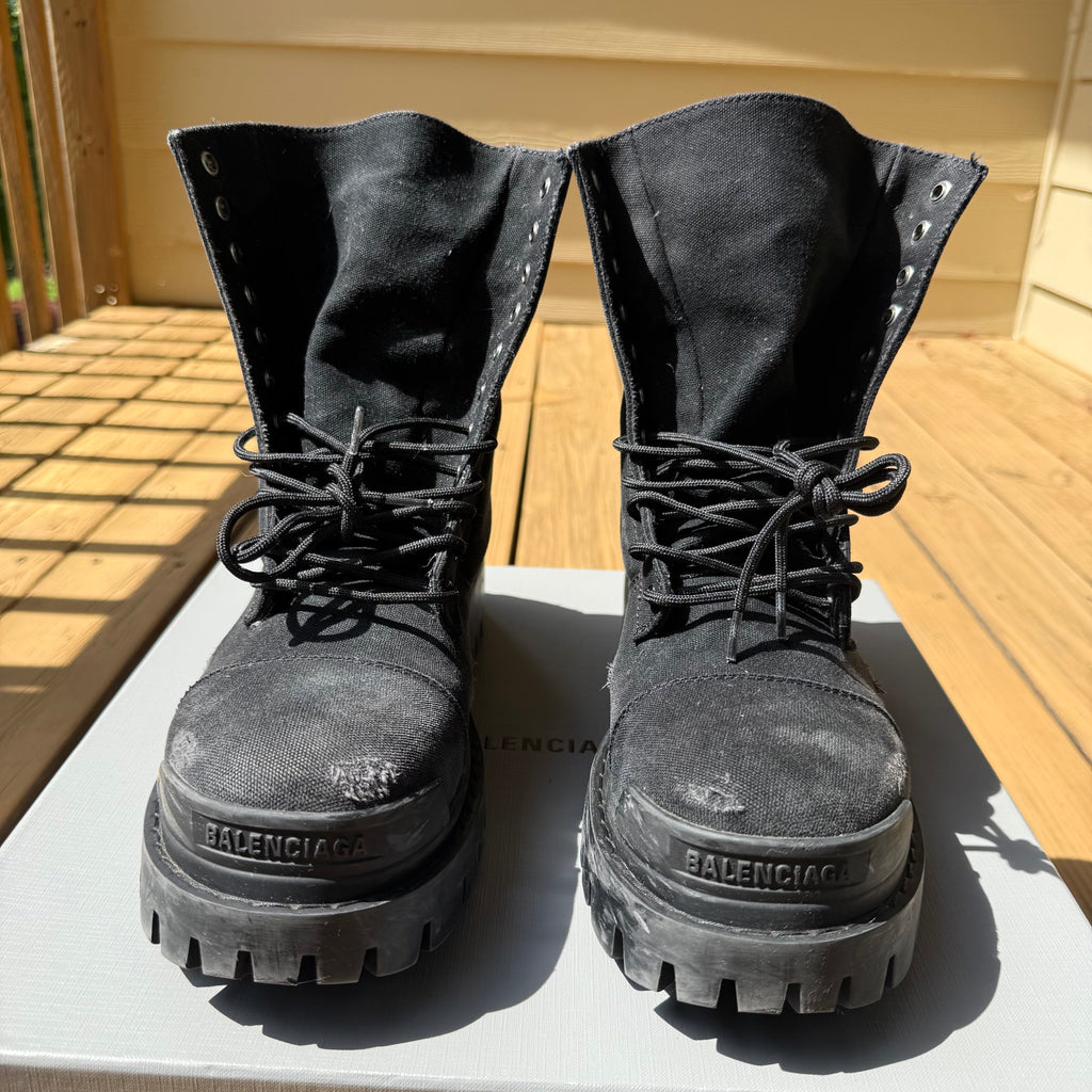 Balenciaga Black Strike Boots Size 9 (42)
