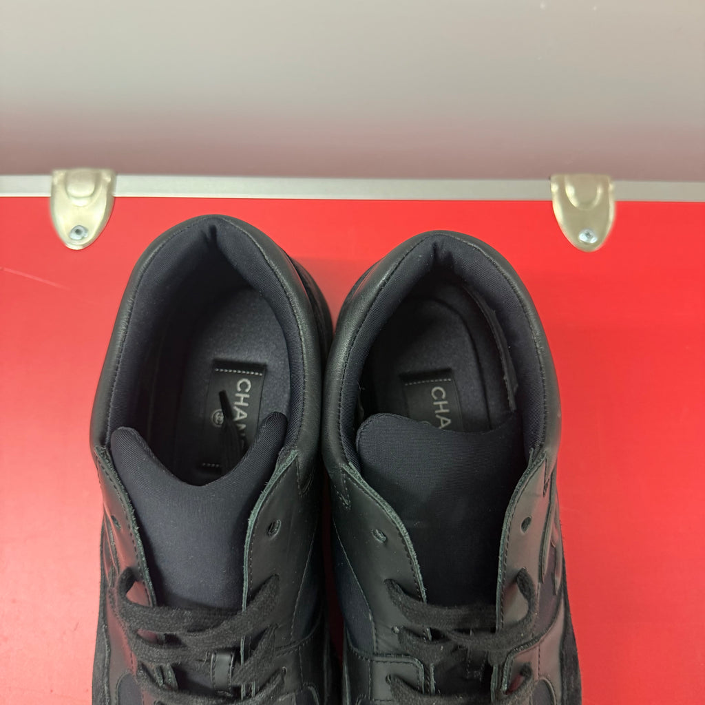 Chanel Triple Black Trainer Size 11 (44)
