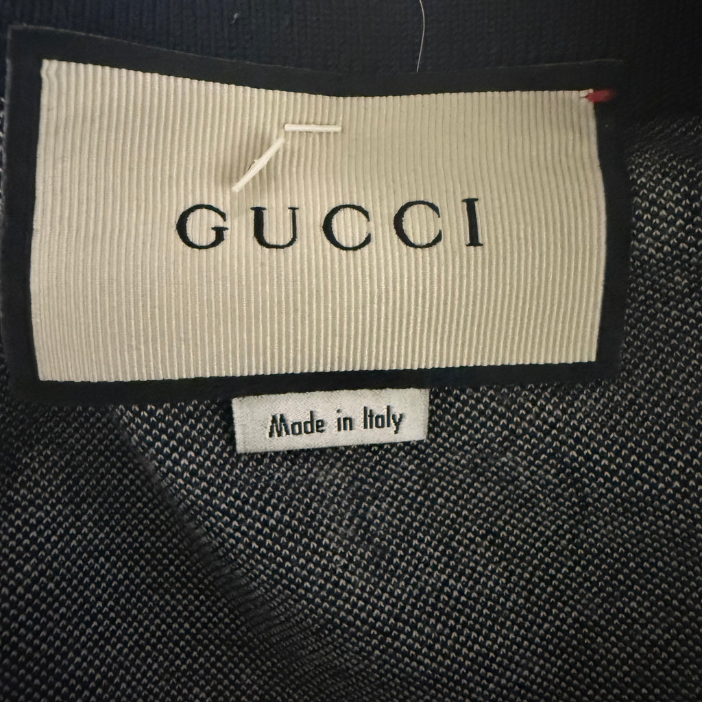 Gucci Monogram Taped Sleeve Track Jacket Sz XL
