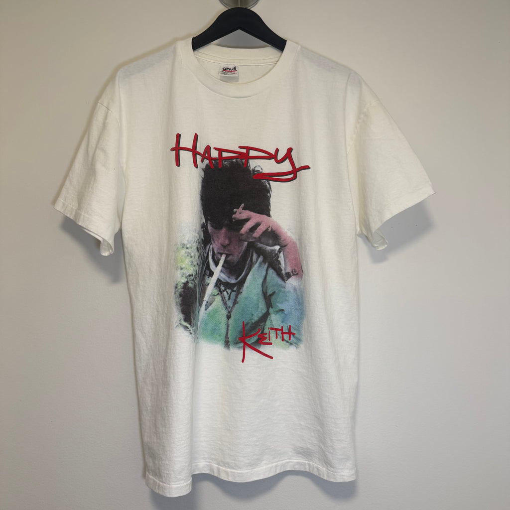 Vintage 90s Happy Keith Richards The Rolling Stones Shirt Size XL