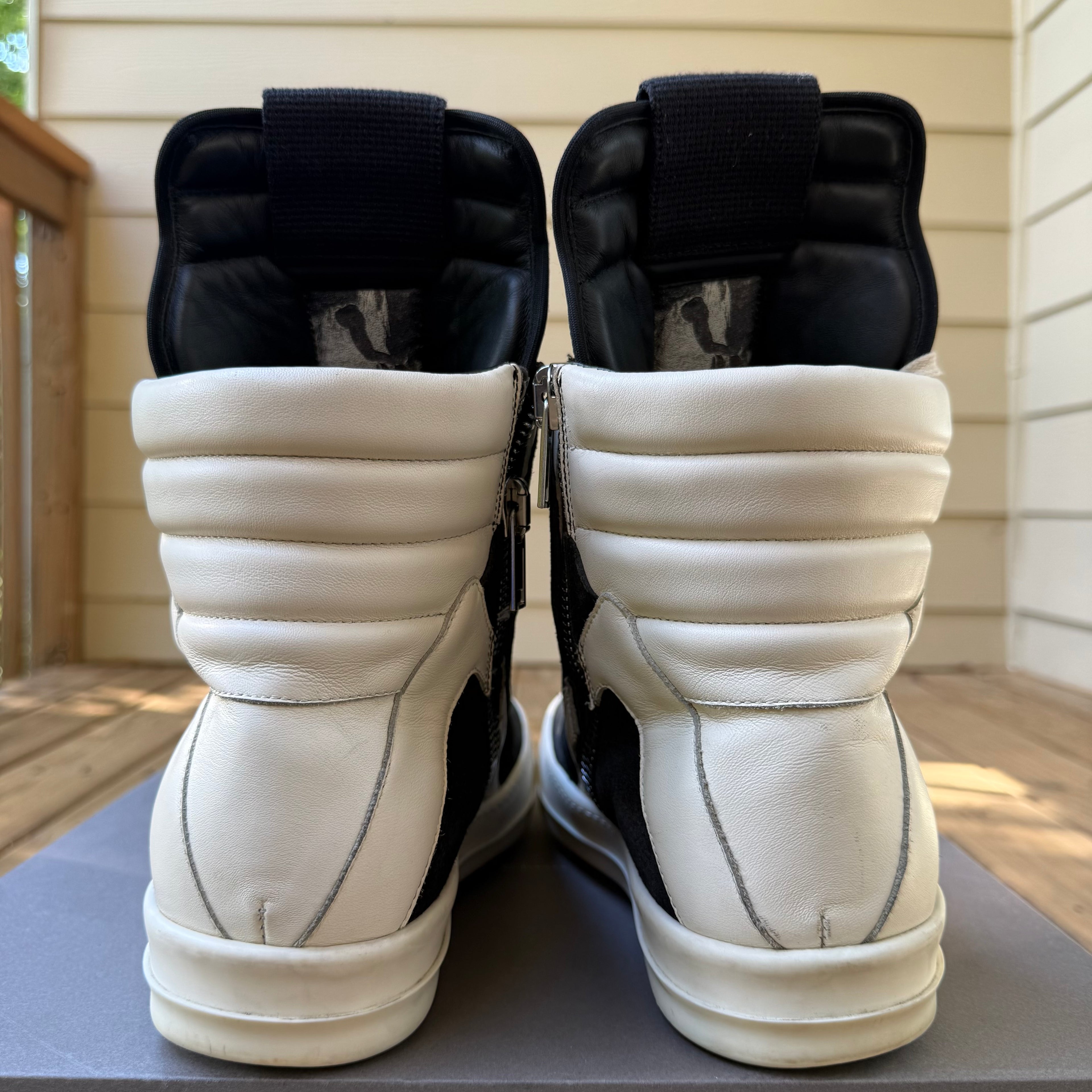 Rick Owens Black Suede Geobasket Size 11 (44)