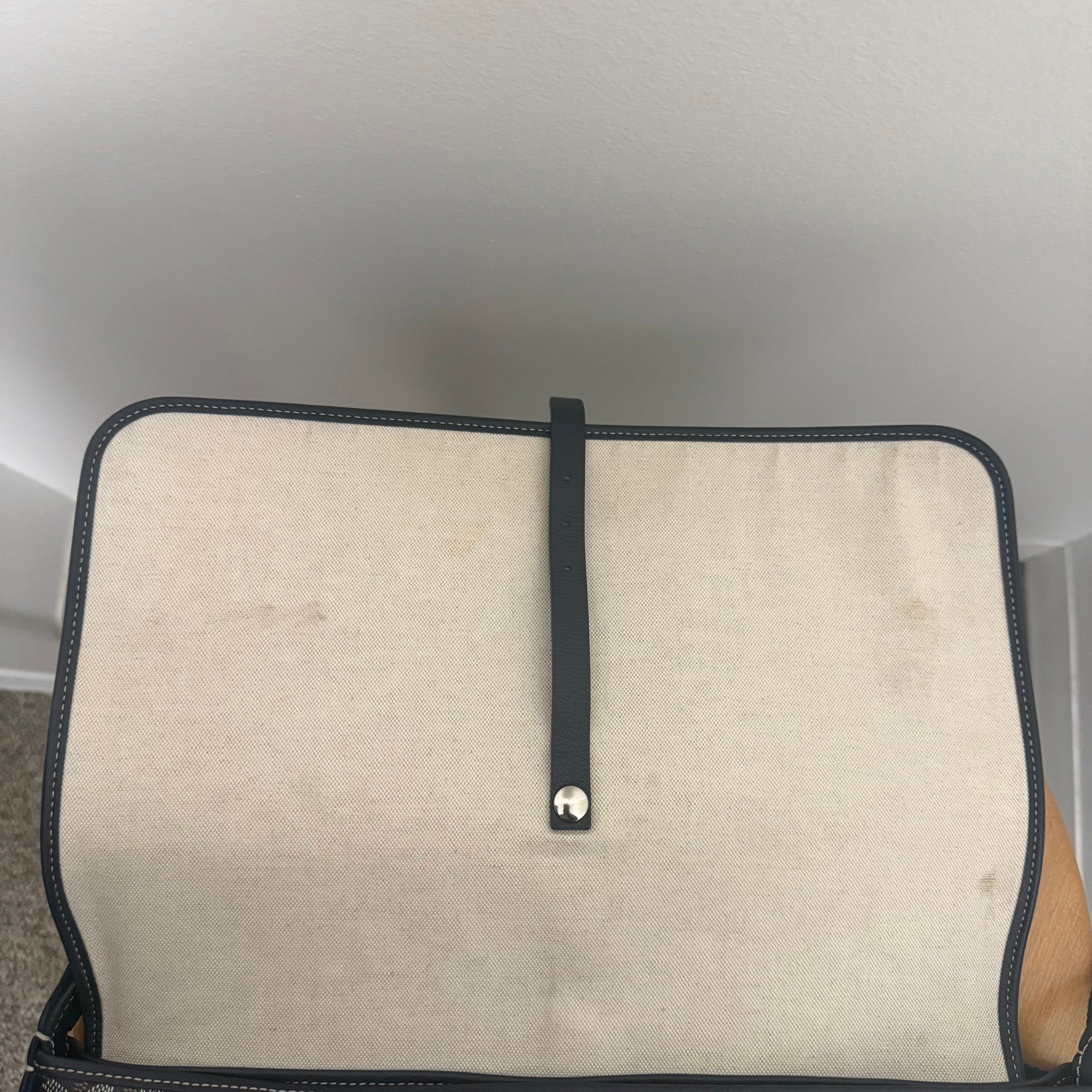 Goyard Capetein Messenger Bag Canvas Navy Blue