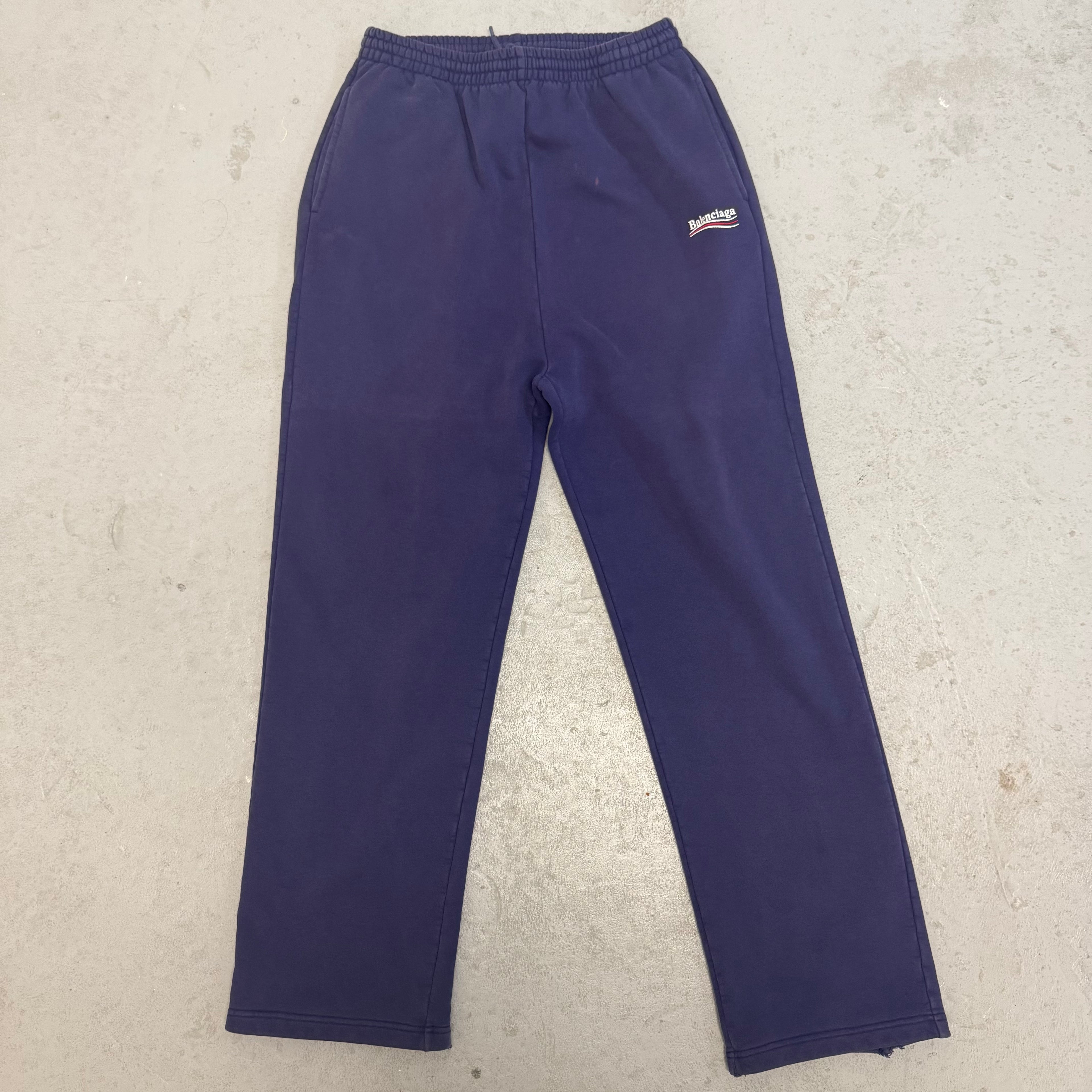 Balenciaga Political Campaign  Blue Sweatpants Sz XS