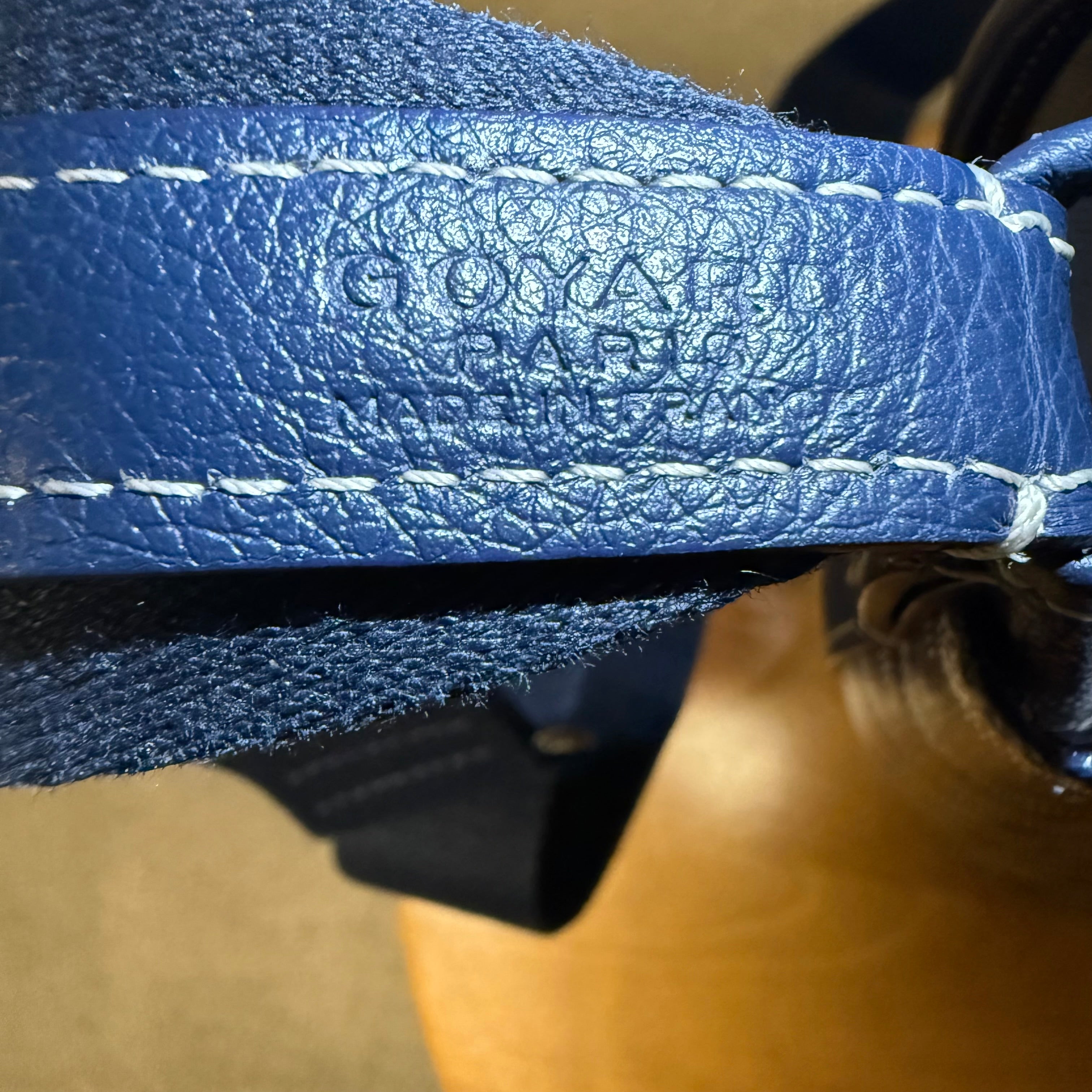 Goyard Capetein Messenger Bag Canvas Navy Blue