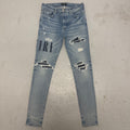 Amiri MX1 Denim Patch Blue Denim Sz 36