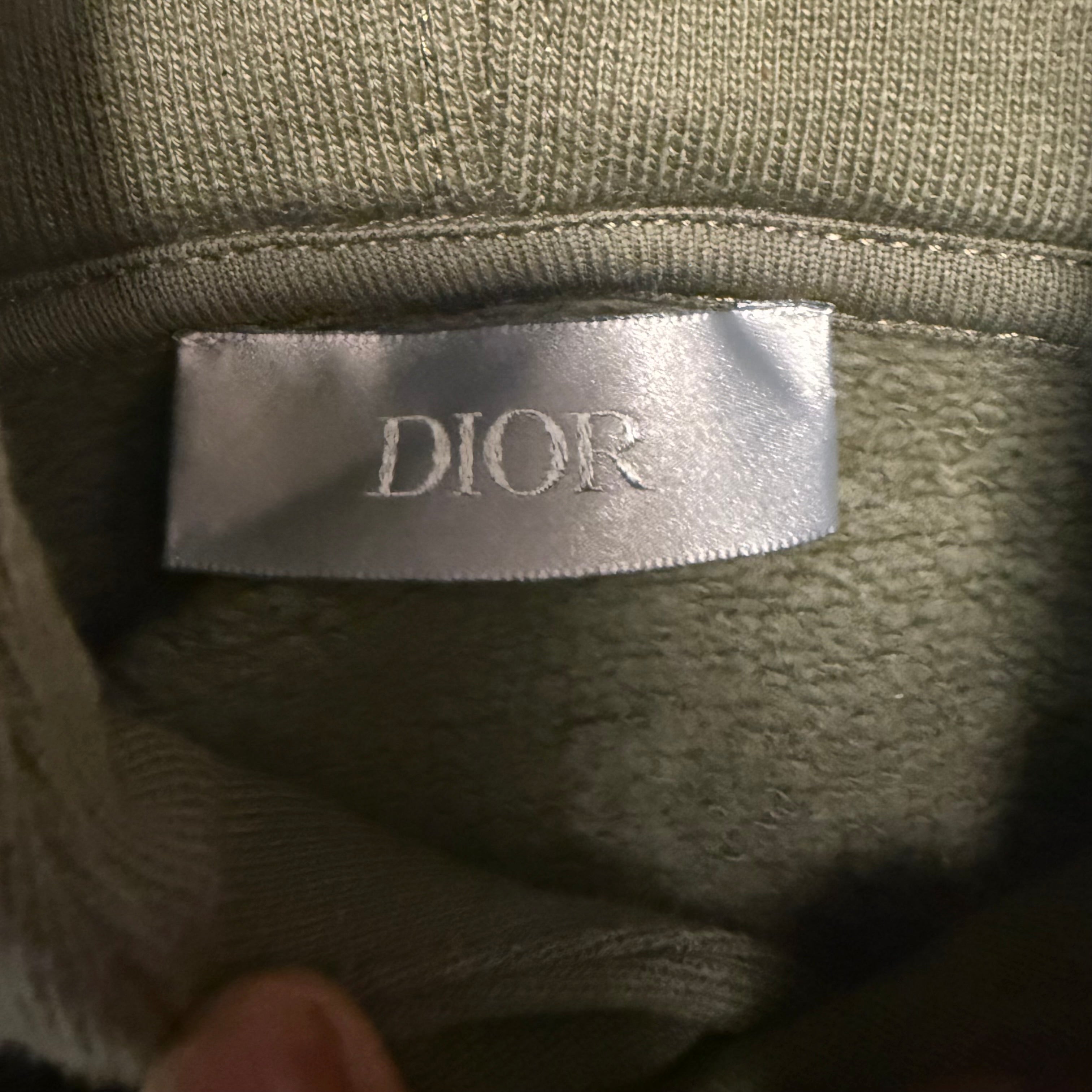 Christian Dior Green CD Logo Hoodie Sz XL