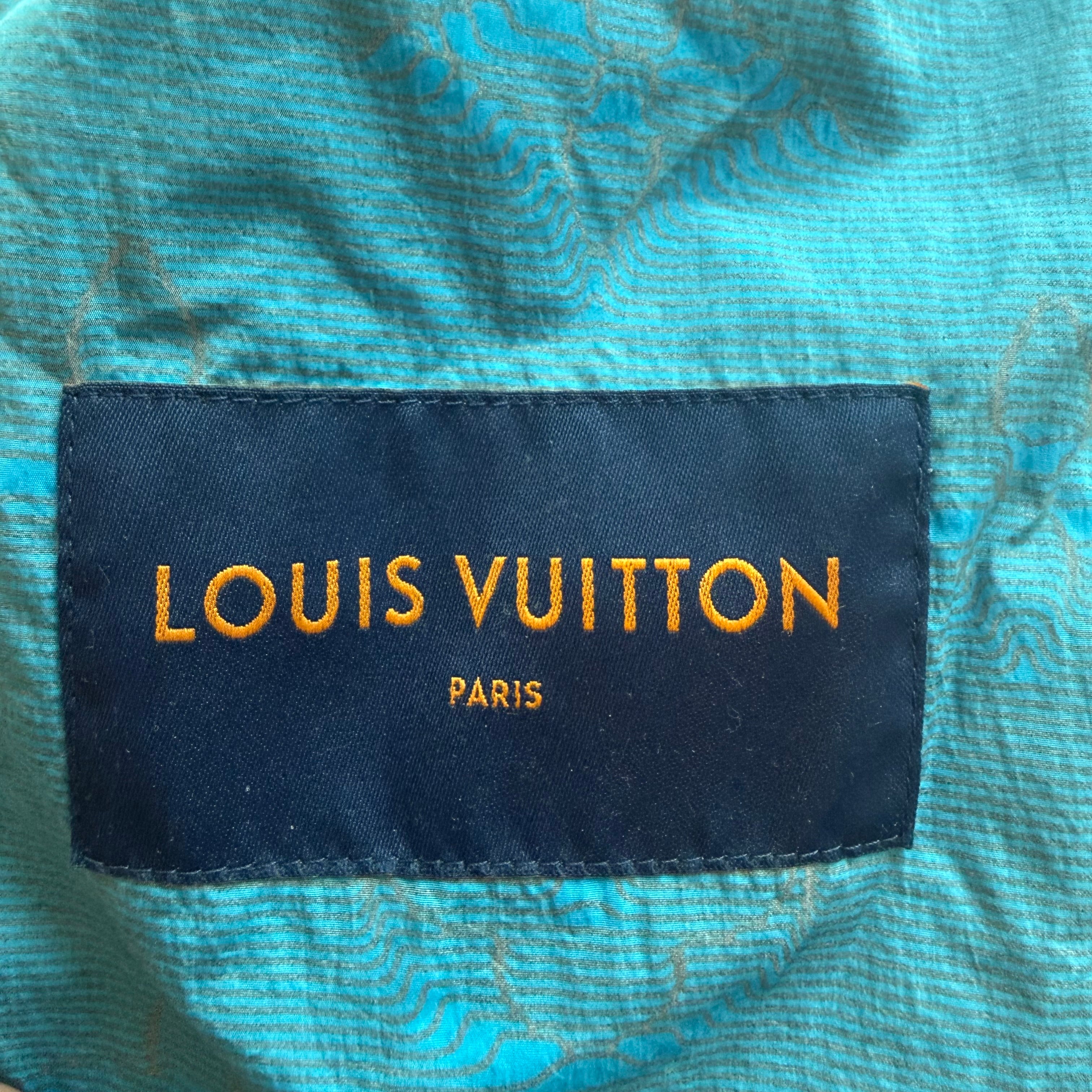 Louis Vuitton Blue 2054 Monogram Windbreaker Sz Large
