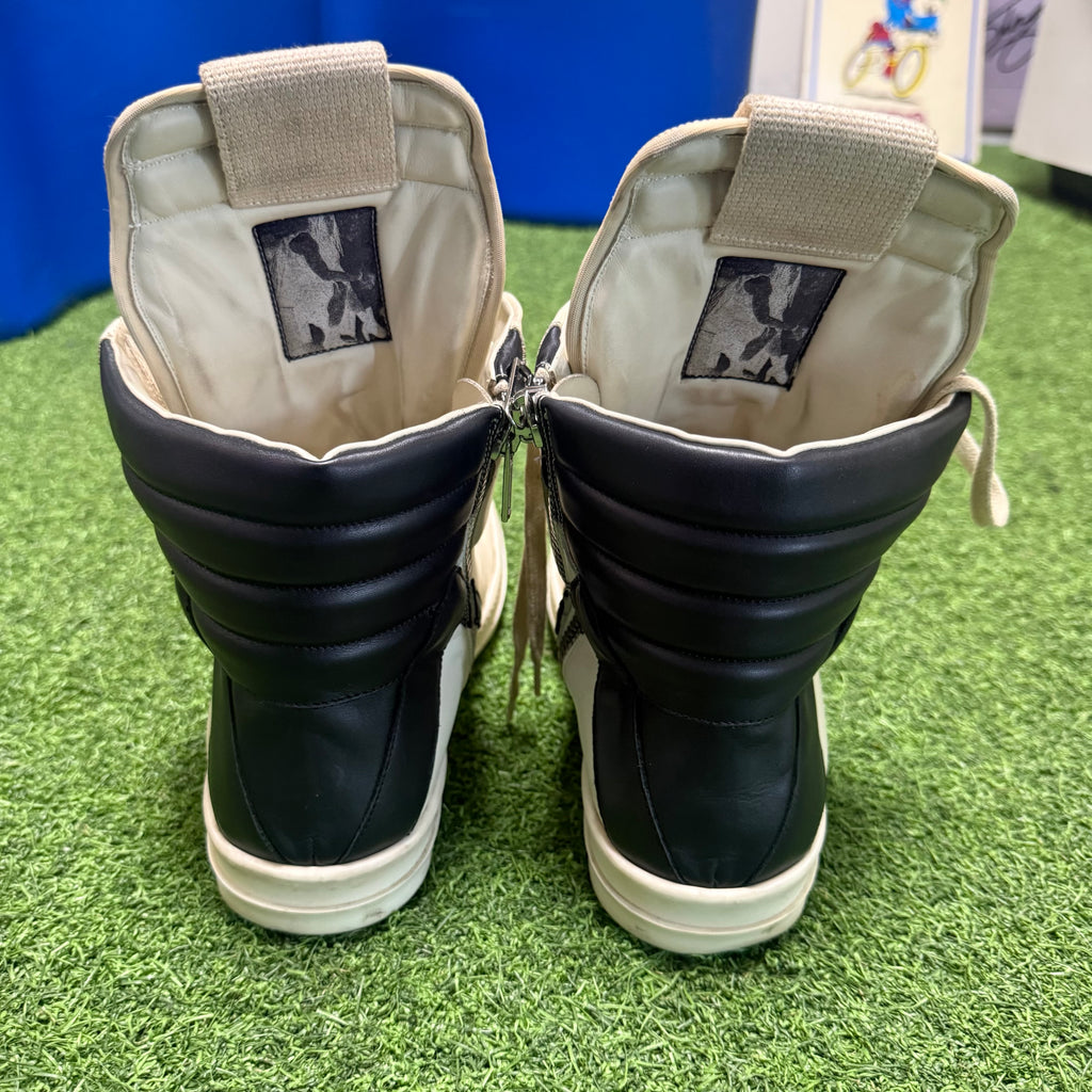 Rick Owens White Geobasket Size 10 (43)